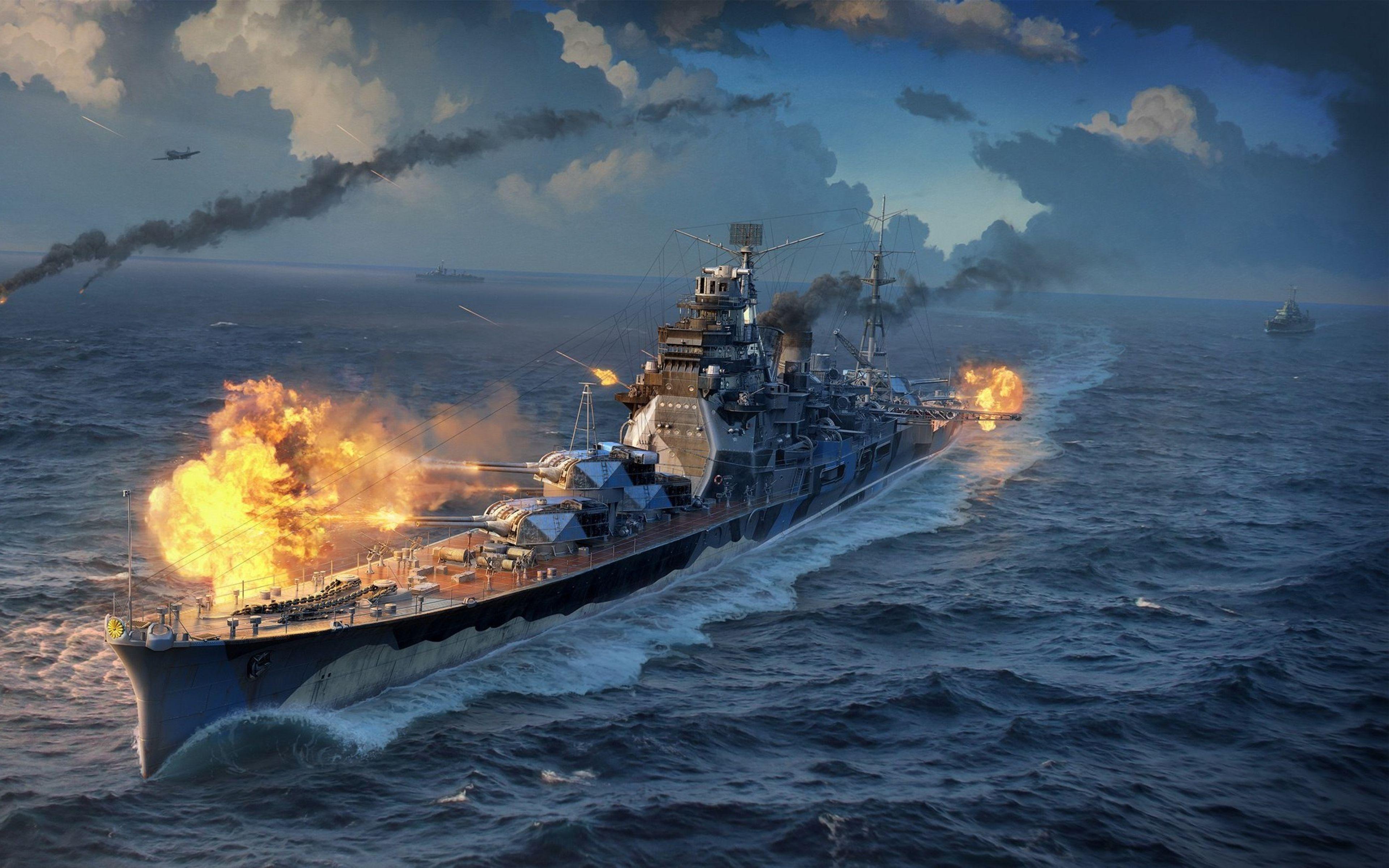 Ultra HD 4K World of warships Wallpaper HD, Desktop Background