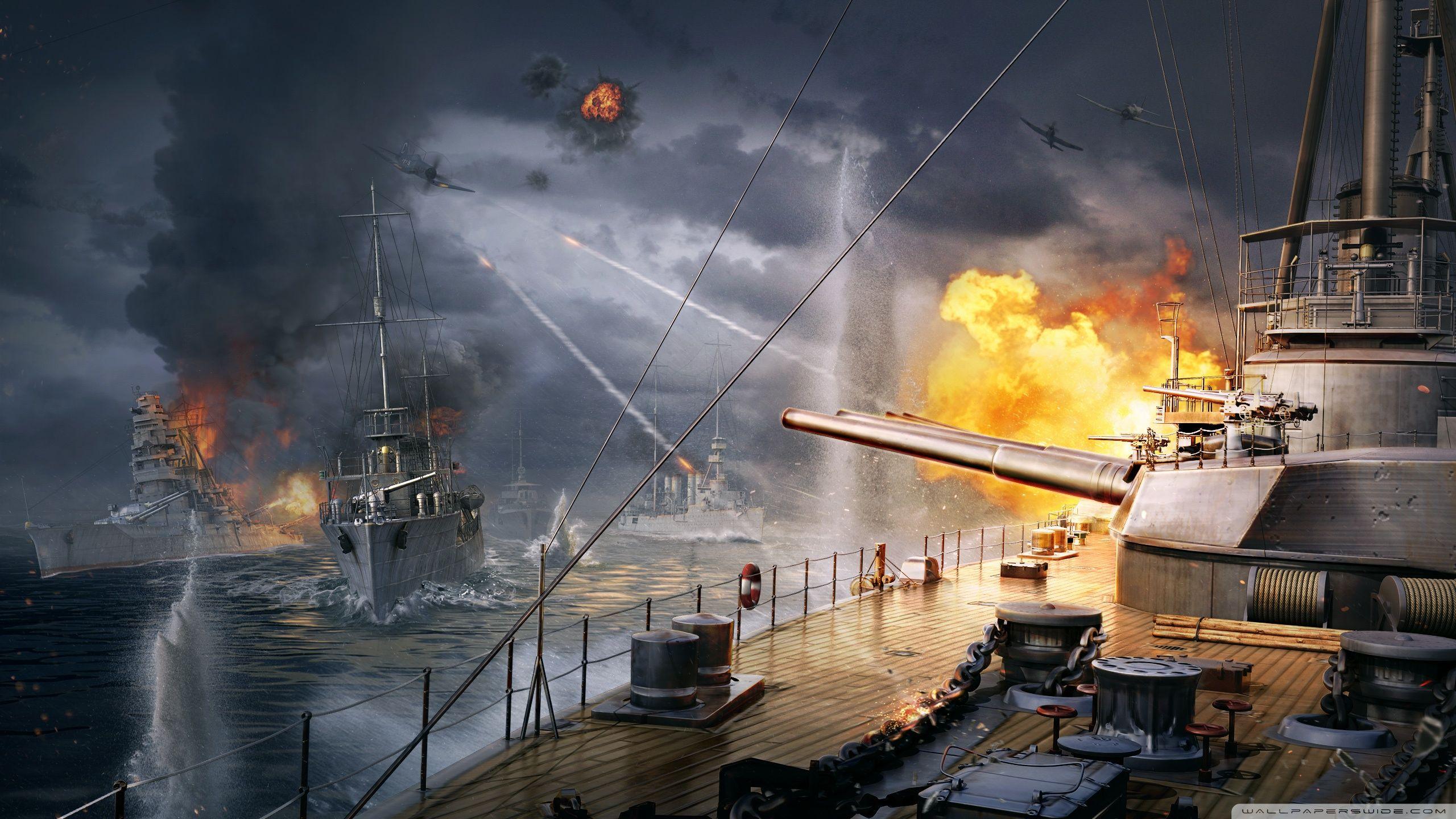 World Of Warships Battleships ❤ 4K HD Desktop Wallpaper for • Wide