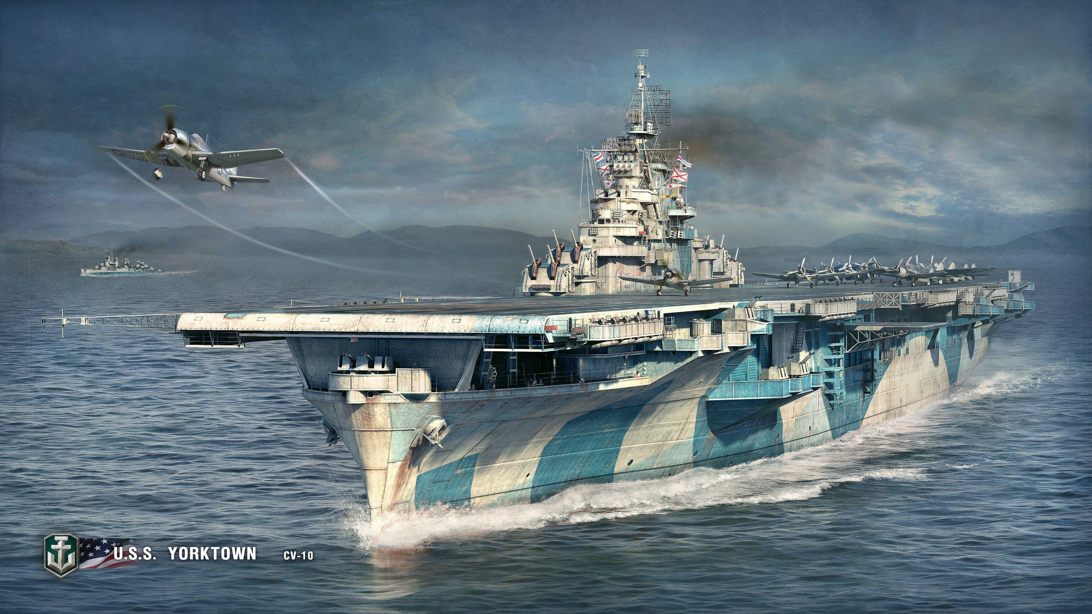 Download HD World Of Warships, Artwork, Video Games, Aircraft