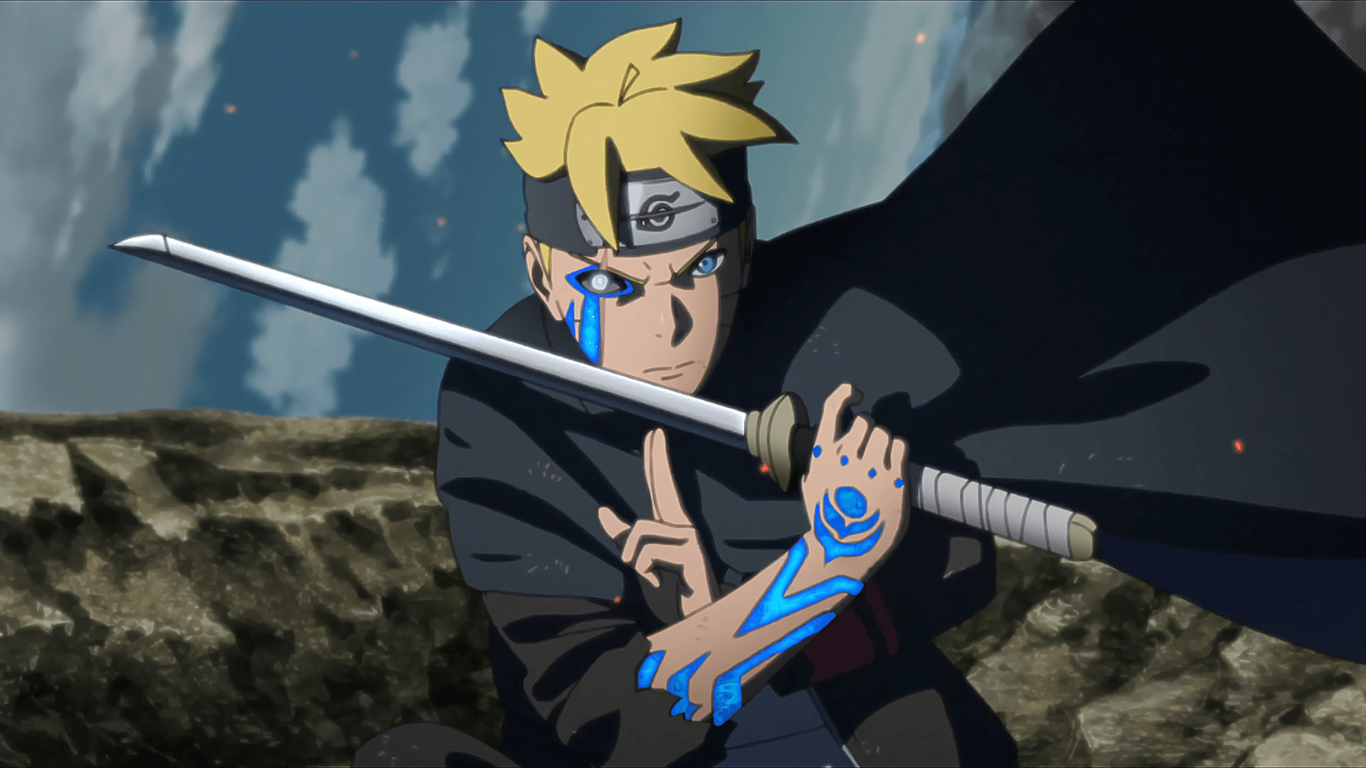 Glowing Shinobi Boruto Full HD Wallpaper and Background