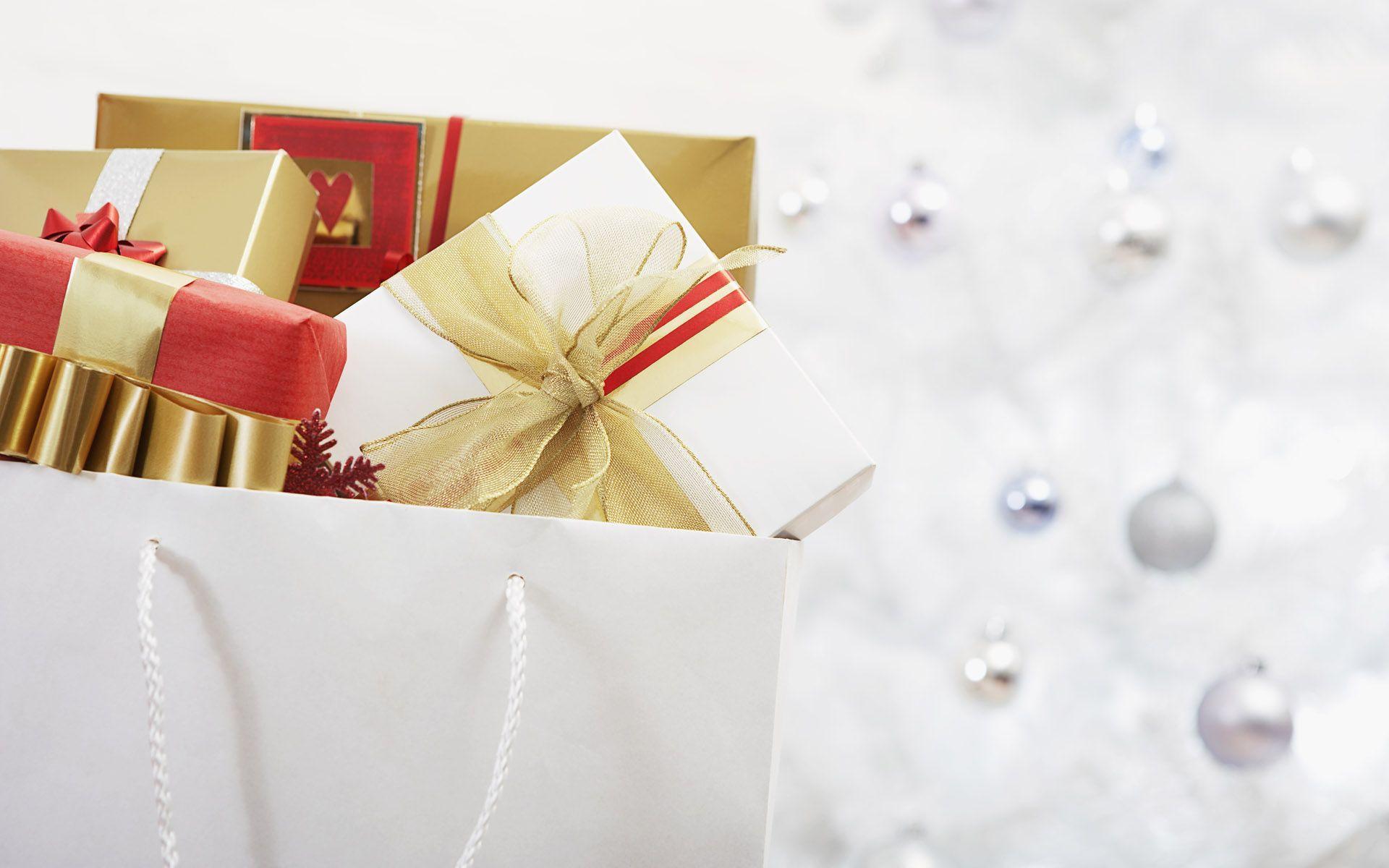 The package of Christmas gifts wallpaper and image