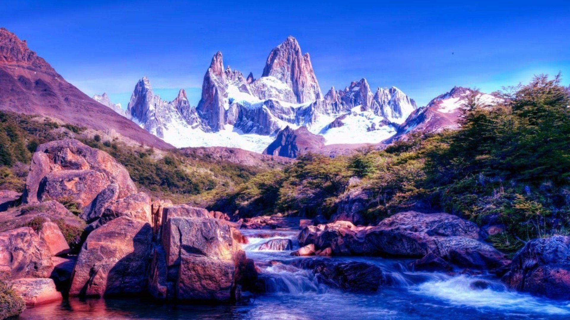 Argentina patagonia ice mountains wallpaper