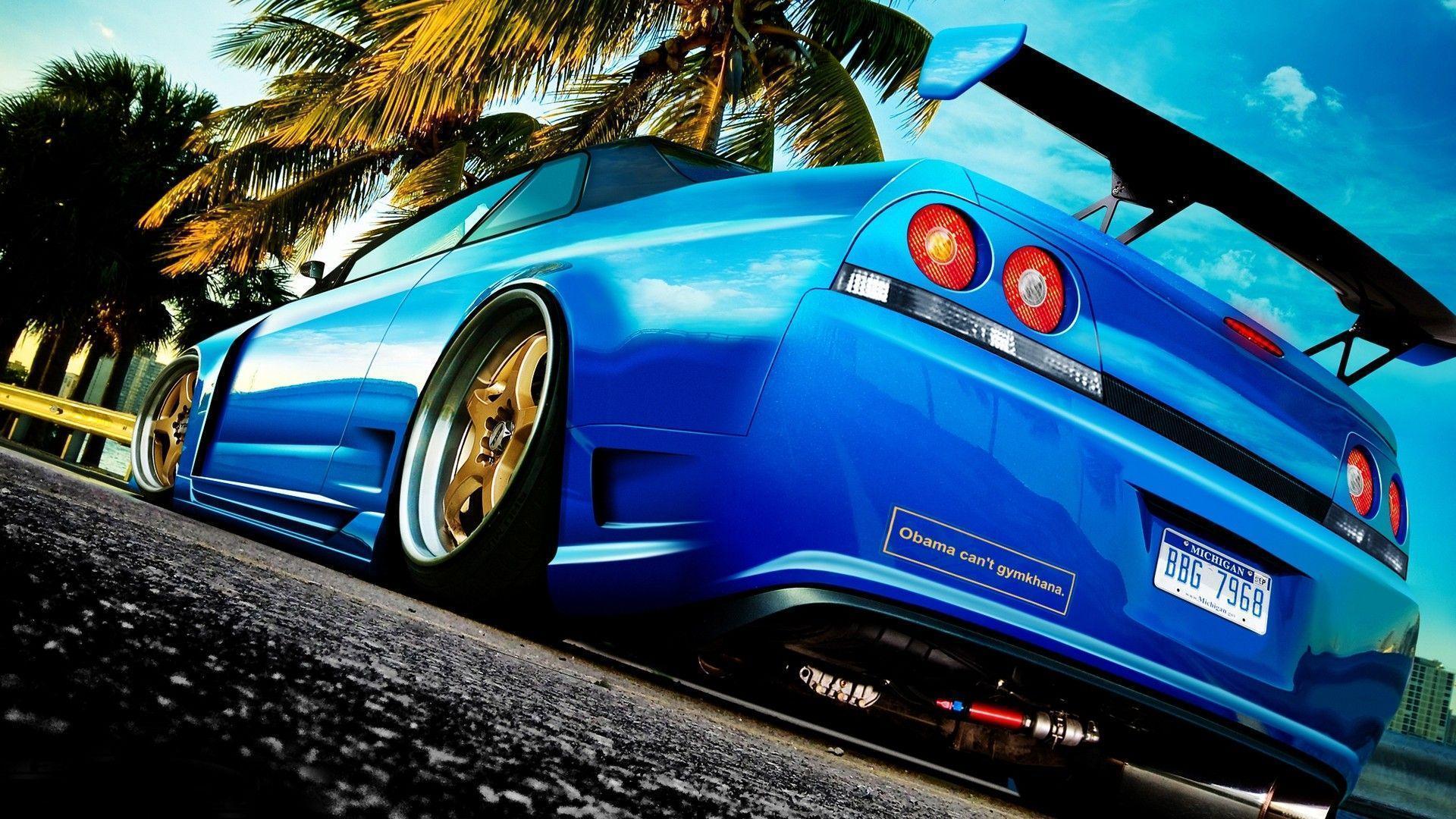 Blue Cars Wallpaper. cars wall papers. Skyline r33