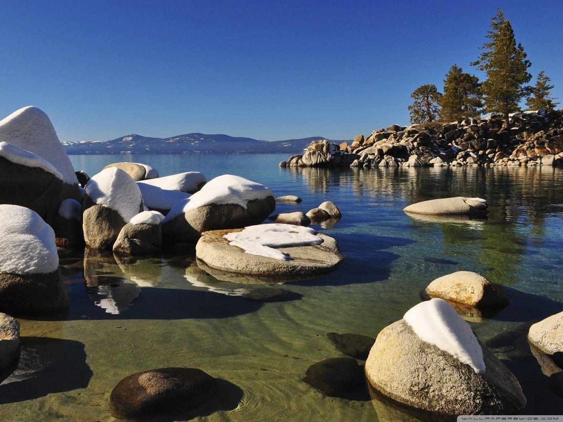 Lake Tahoe Rocks HD desktop wallpaper, Widescreen