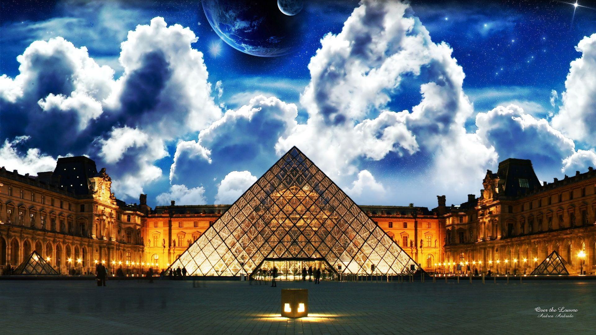 The Louvre Wallpaper HD. Widescreen, Desktop Background