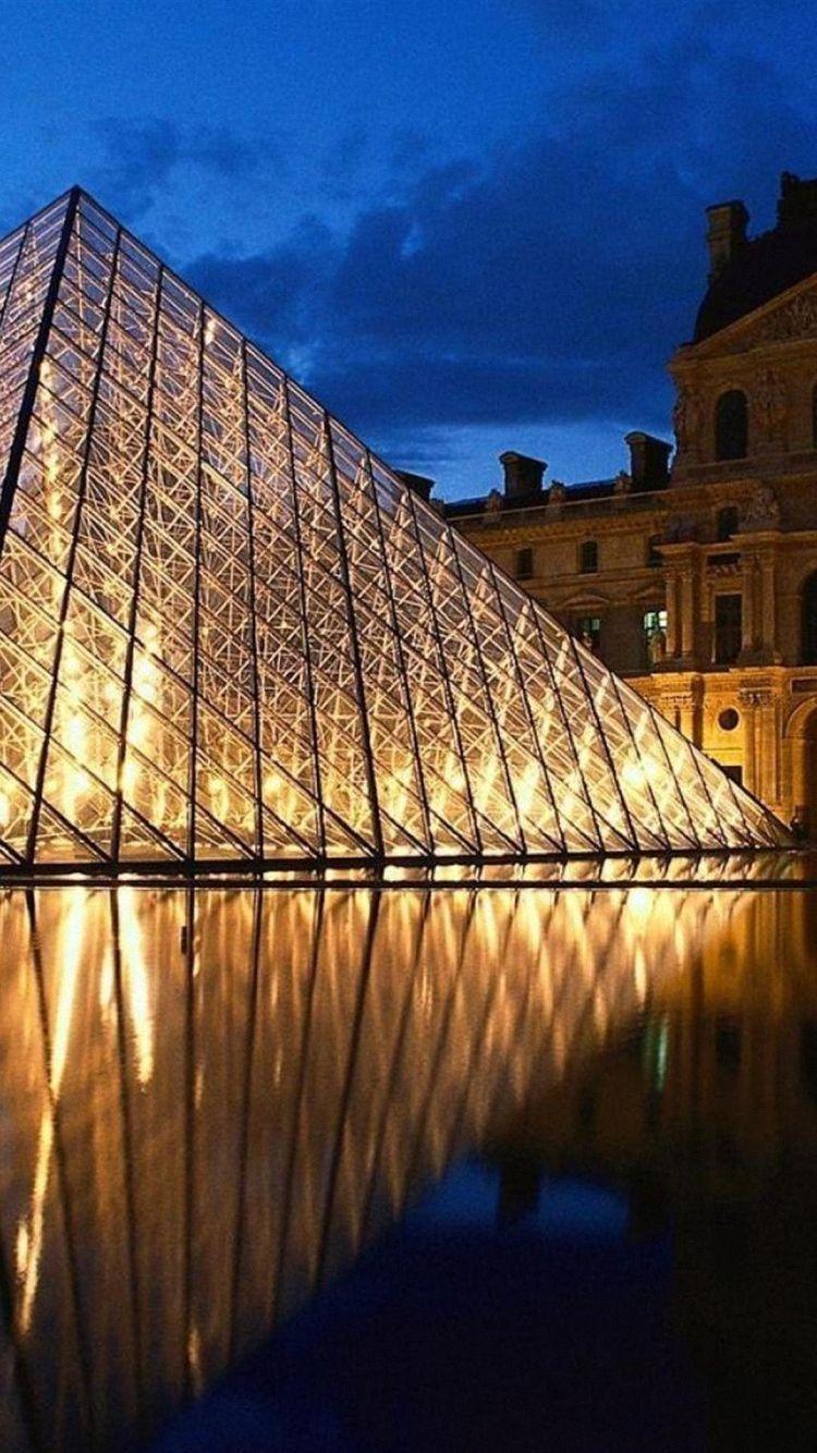 Free Louvre Pyramid iPhone 6 HD Background 750x1334 iPhone 6