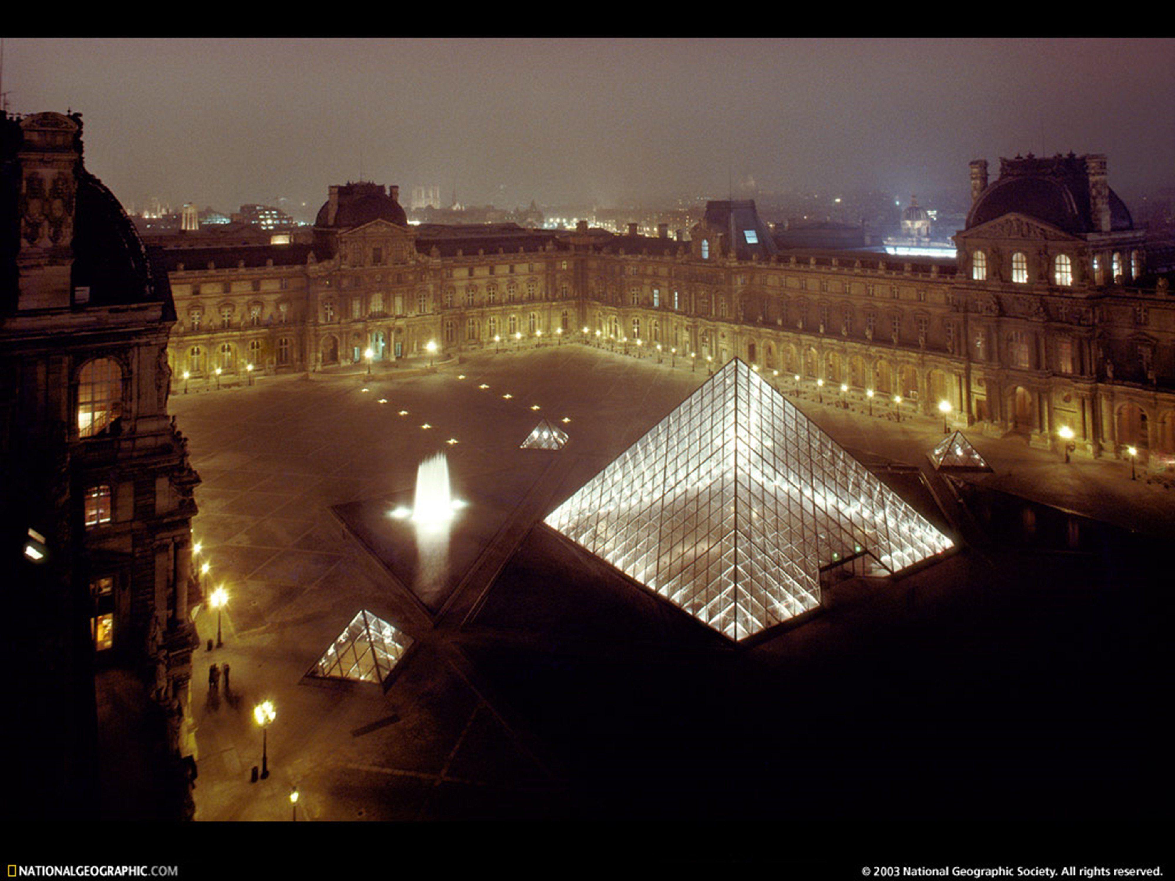 Louvre museum france paris europe wallpaperx3000