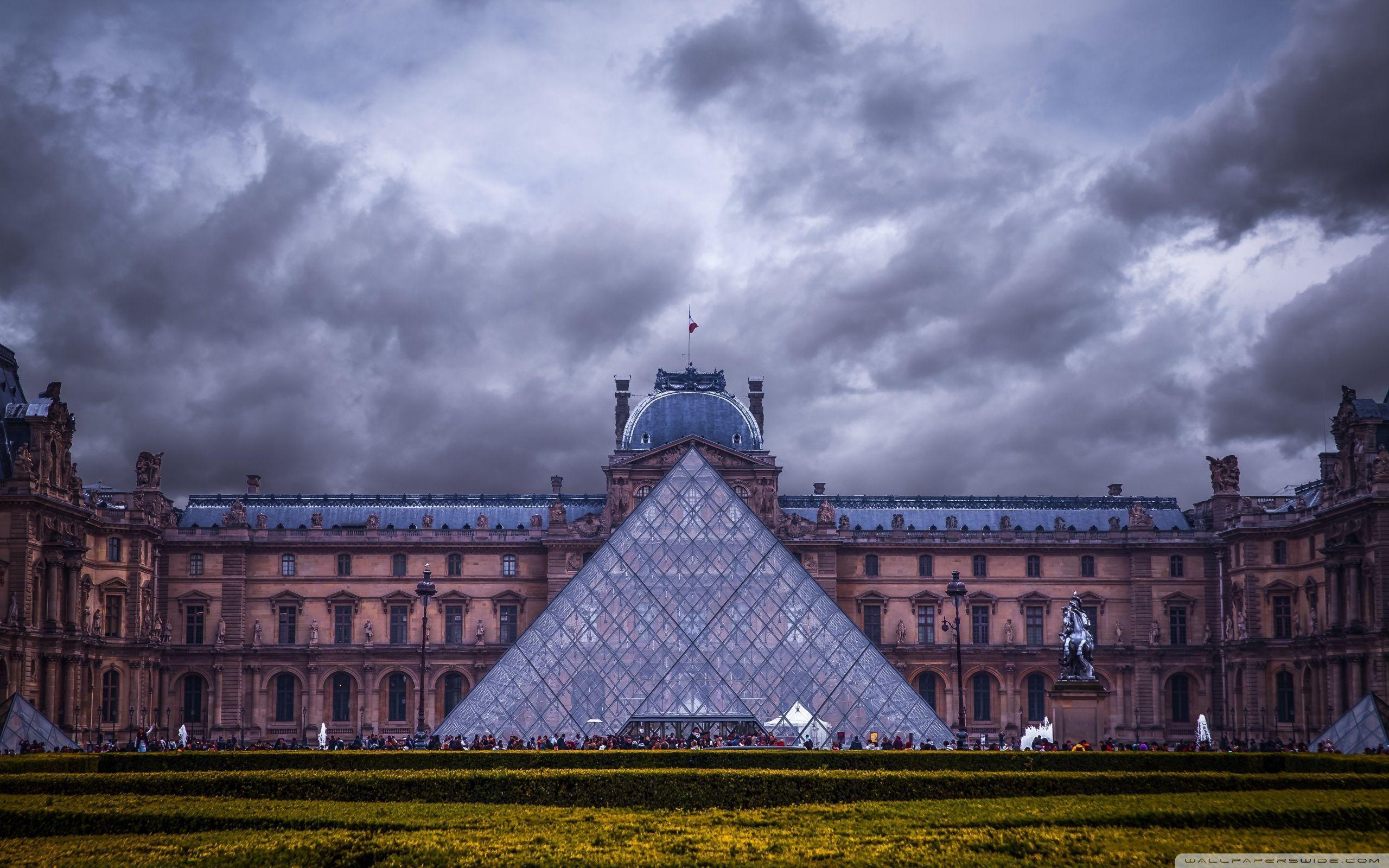 Louvre Museum, Paris, France HD desktop wallpaper, Widescreen