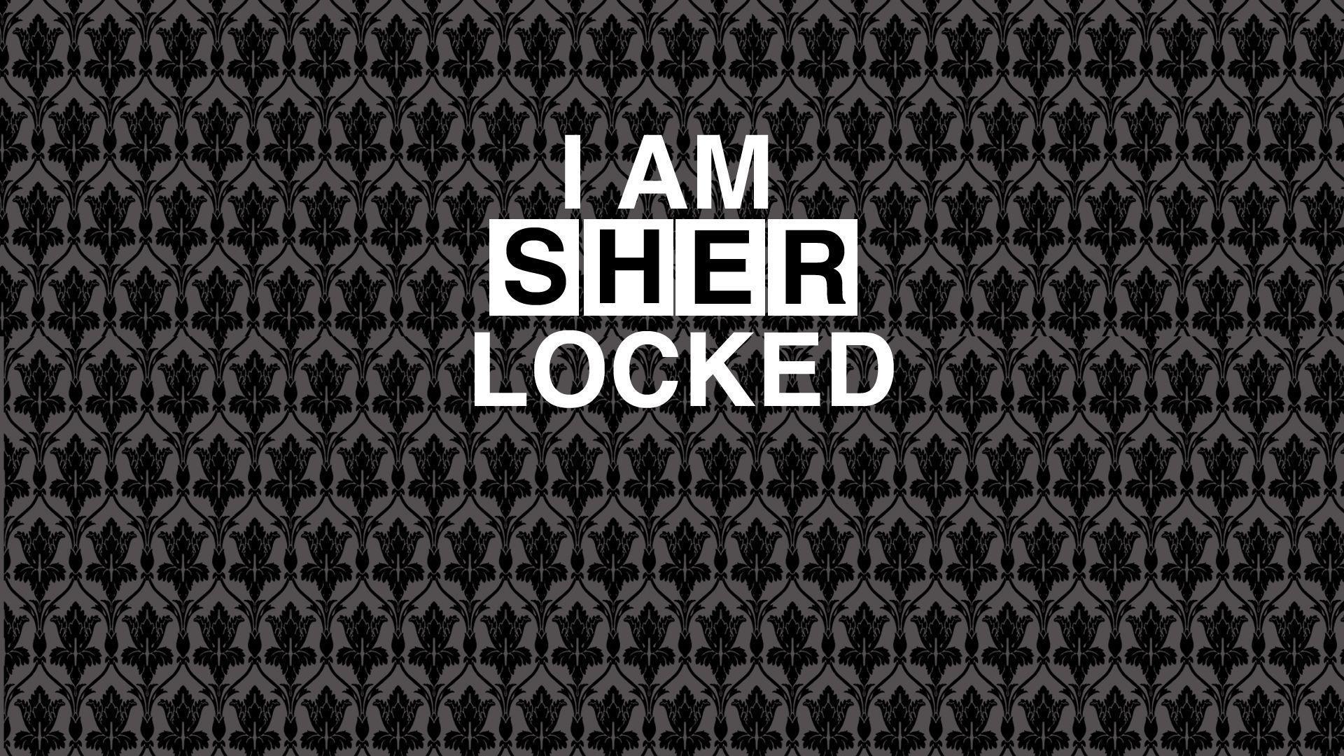 uhu: sherlock wallpaper. glued to the TV. Sherlock