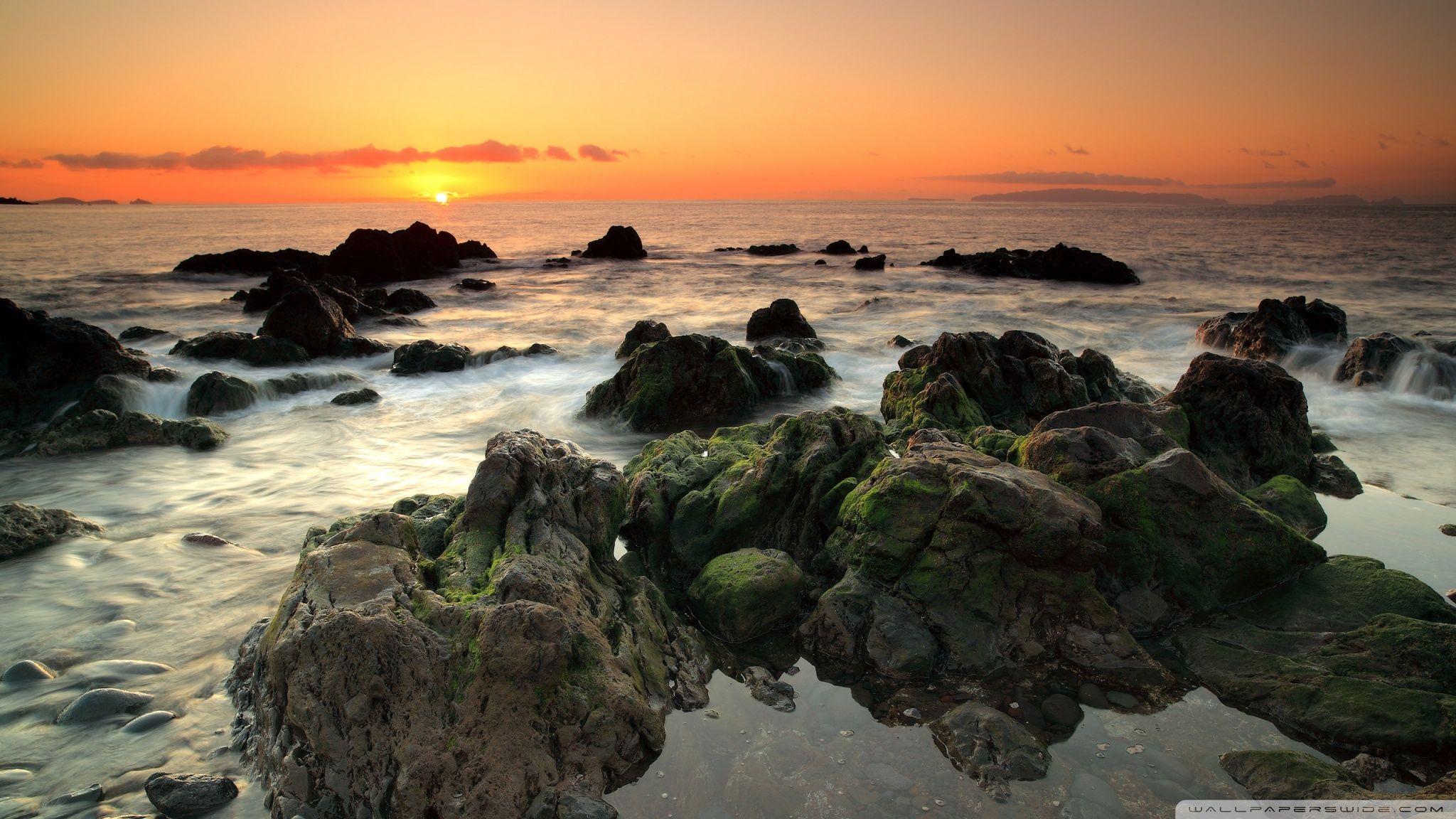 Sea Shore HD desktop wallpaper, Widescreen, High Definition