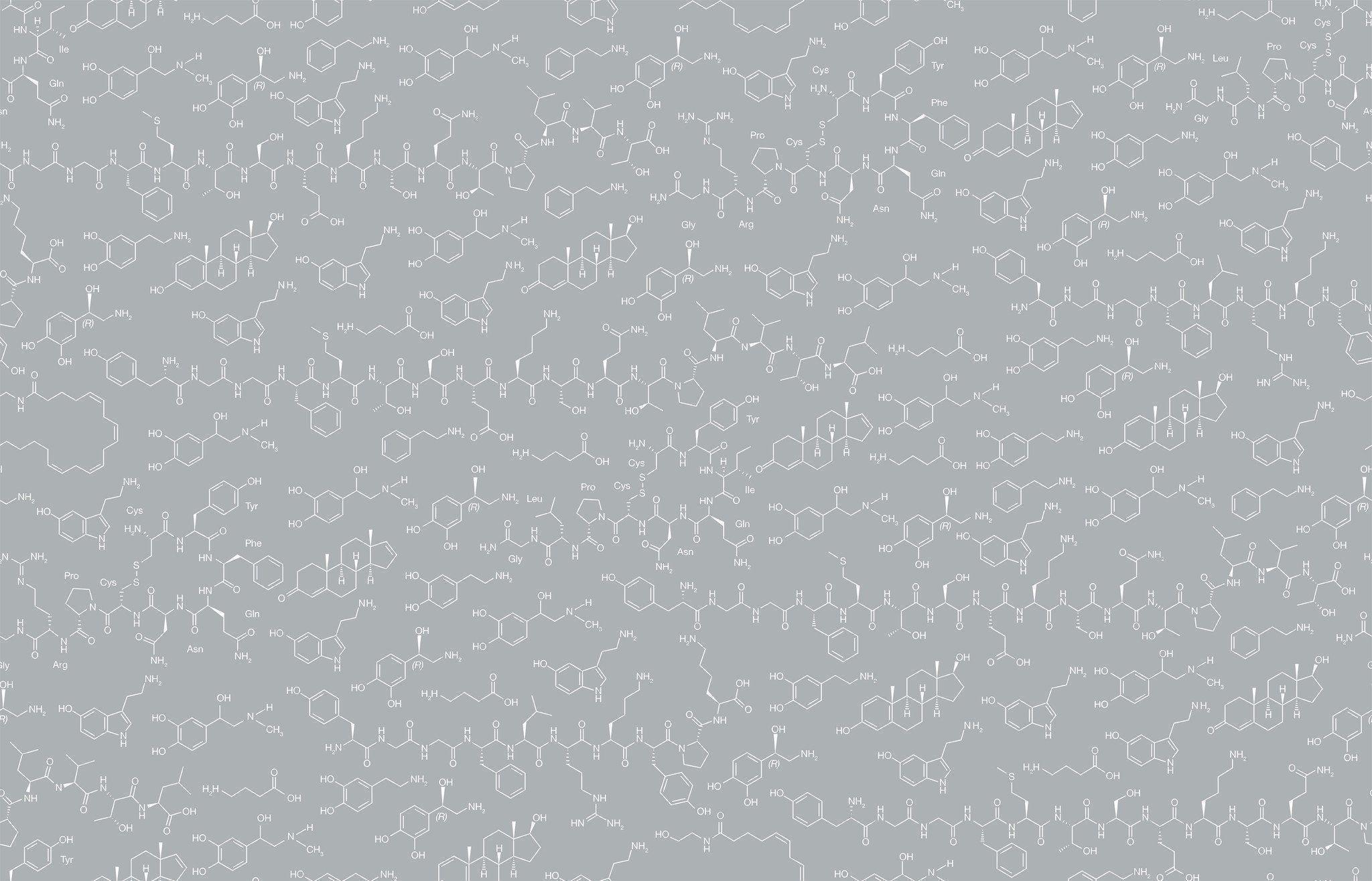 Love Molecules Wallpaper in Heather design
