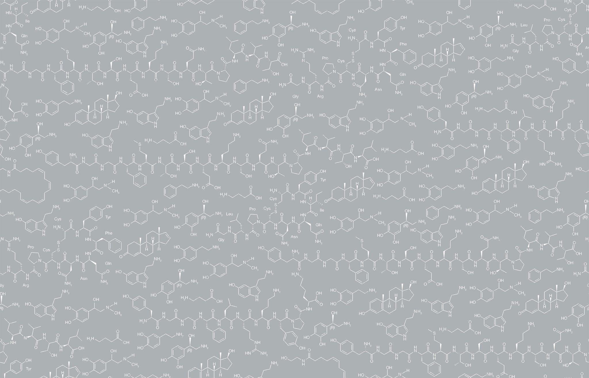 Love Molecules Wallpaper in Heather design