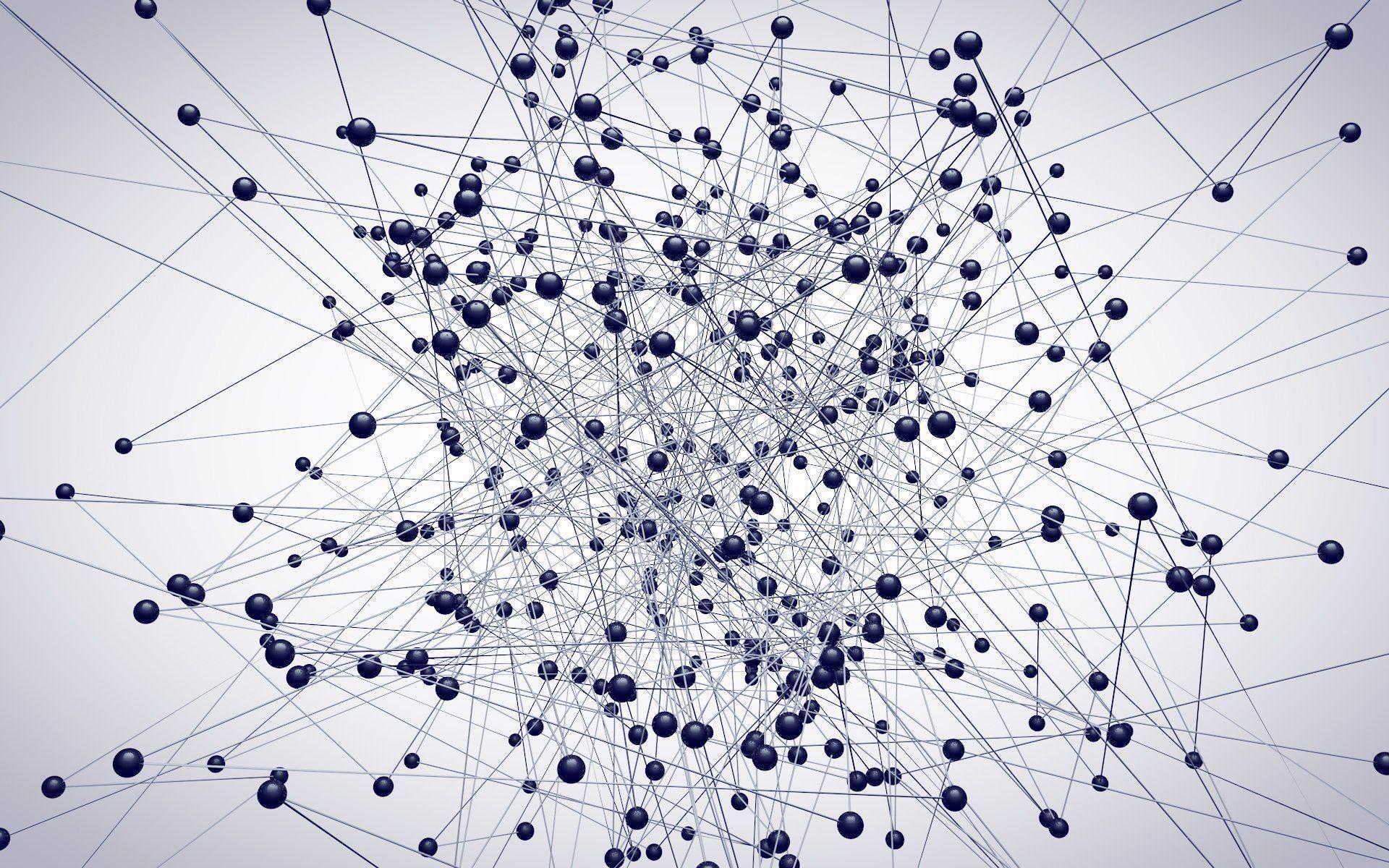 3D Molecules Wallpaper