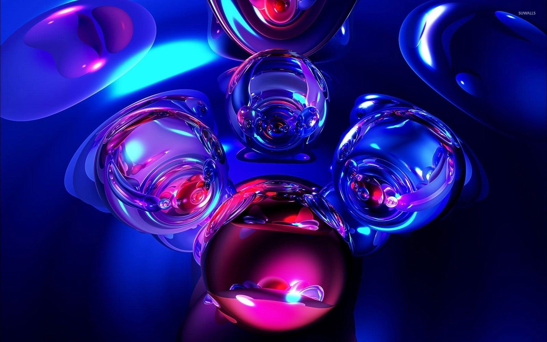 Glass molecules wallpaper wallpaper