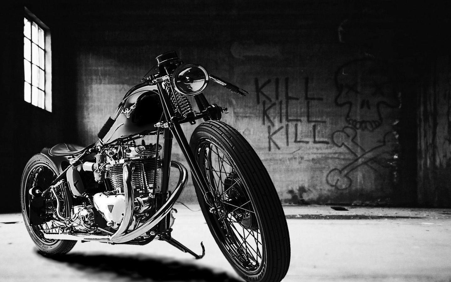Black Motorcycle HD Widescreen Wallpaper. bike. HD