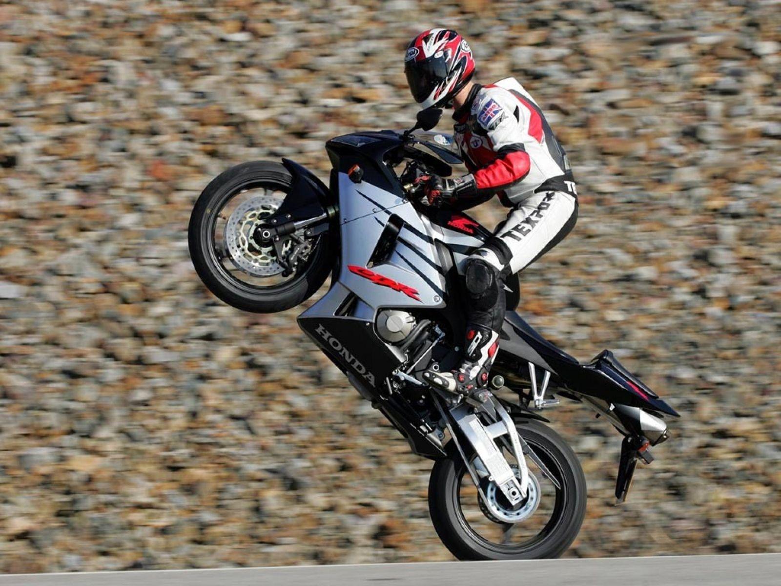 Honda CBR600 wheelie Wallpaper