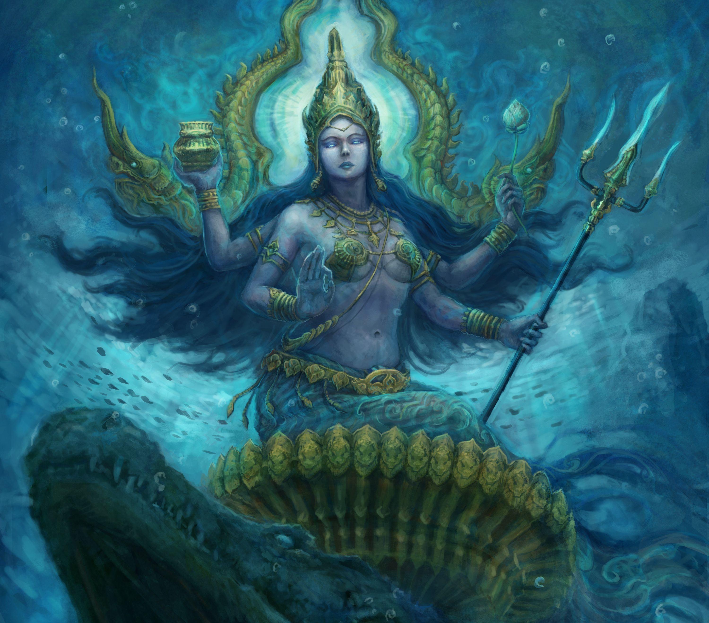 Trident Mermaid Fantasy 3000x2636