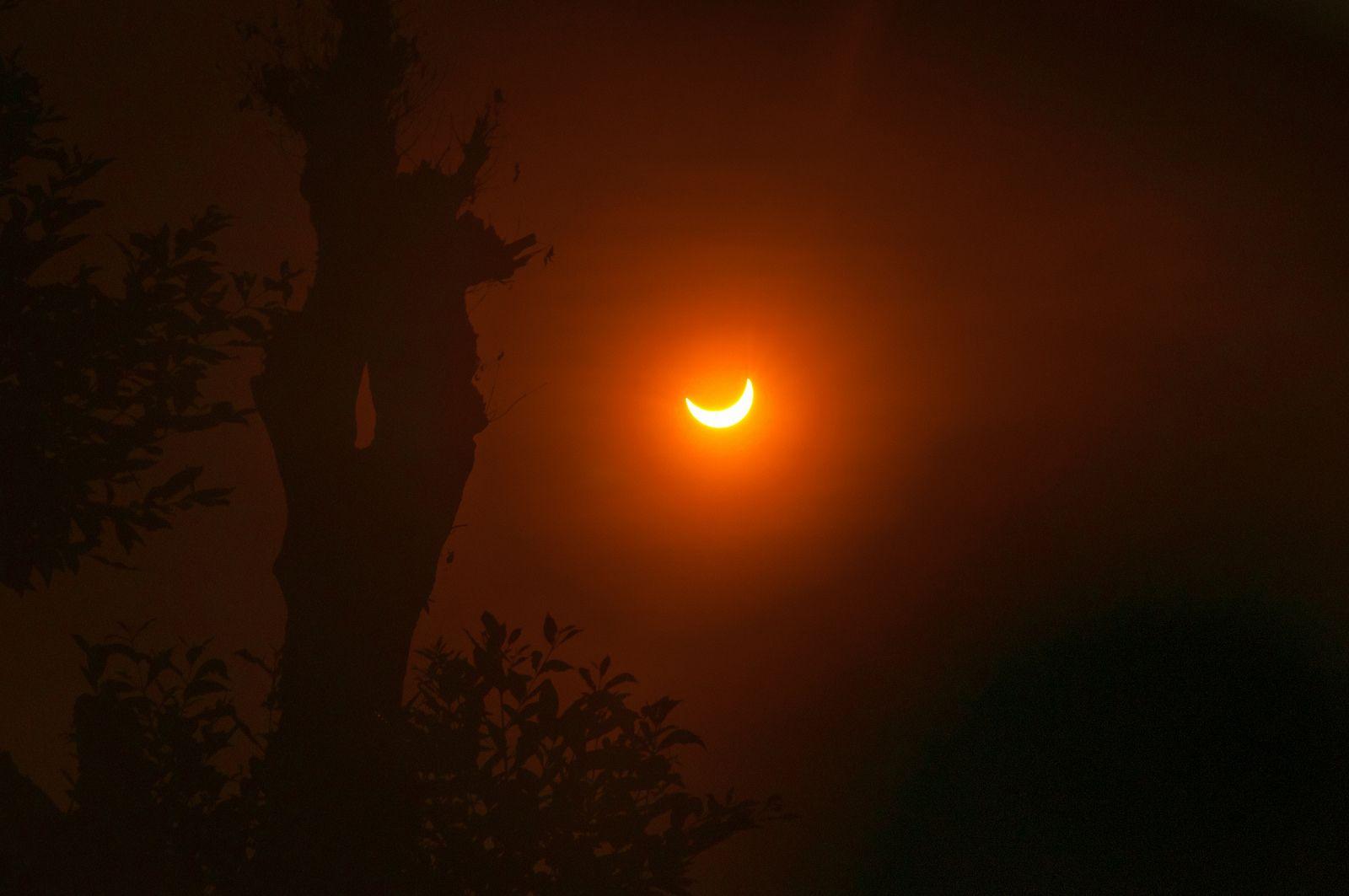 Solar Eclipse Over the South Pacific Ocean