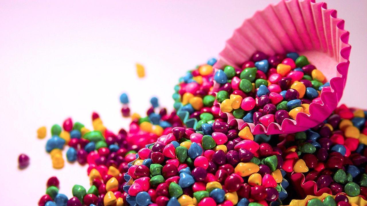 colorful of candy sweets and chocolates picture