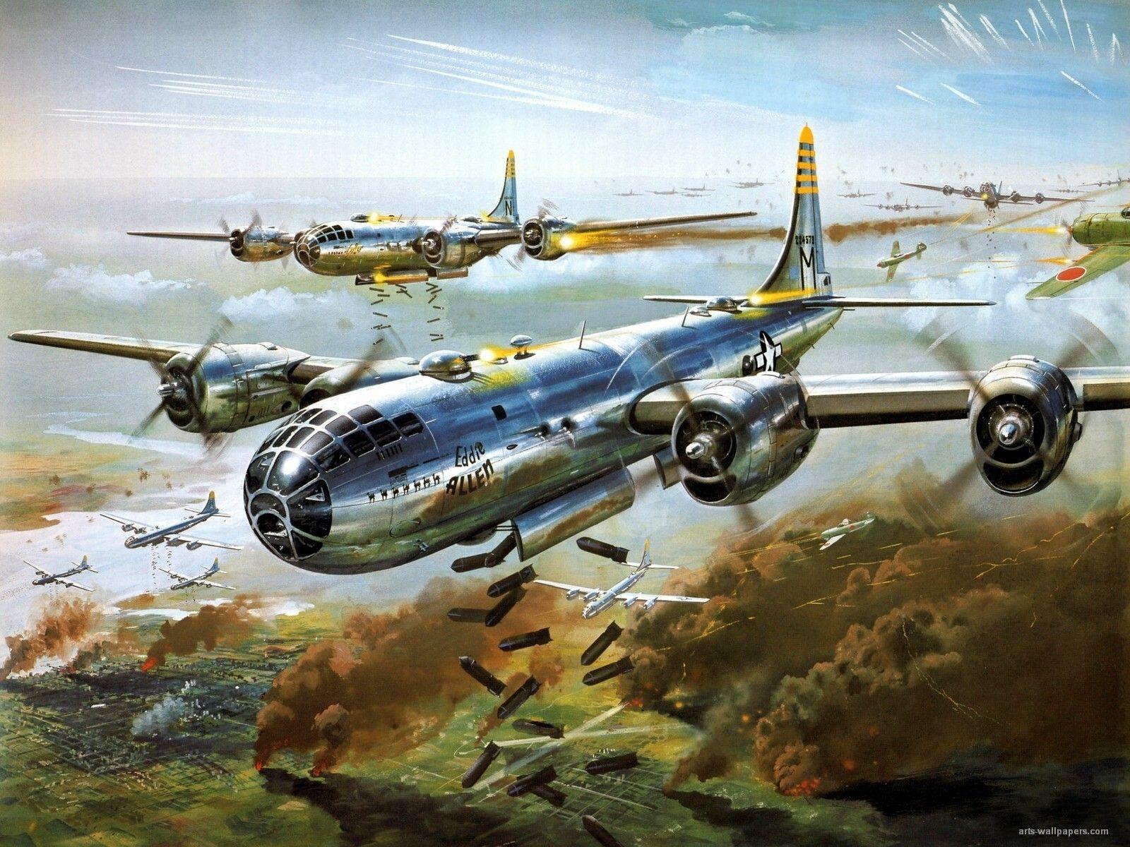 aircraft of ww11. Patriotic War Aircraft Paintings of World War 2