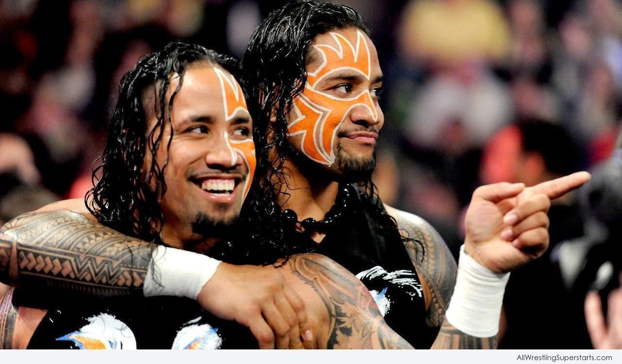 WWE The Usos Smiling