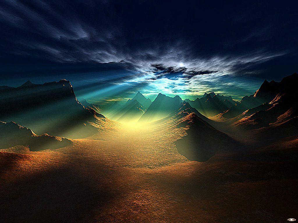 Sun Rays Wallpaper Free HD Background Image Picture
