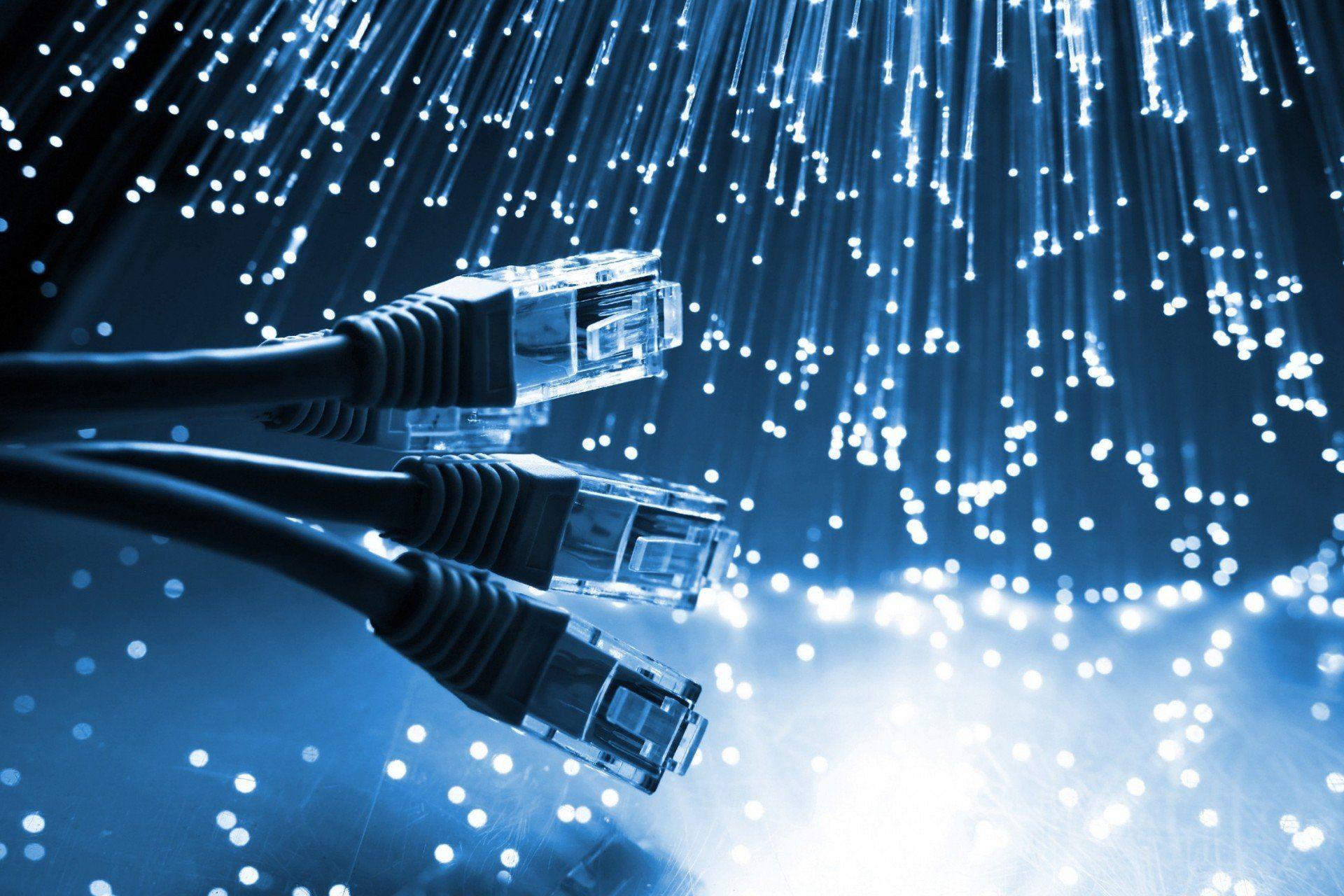 light network communications ethernet fiber cable HD wallpaper