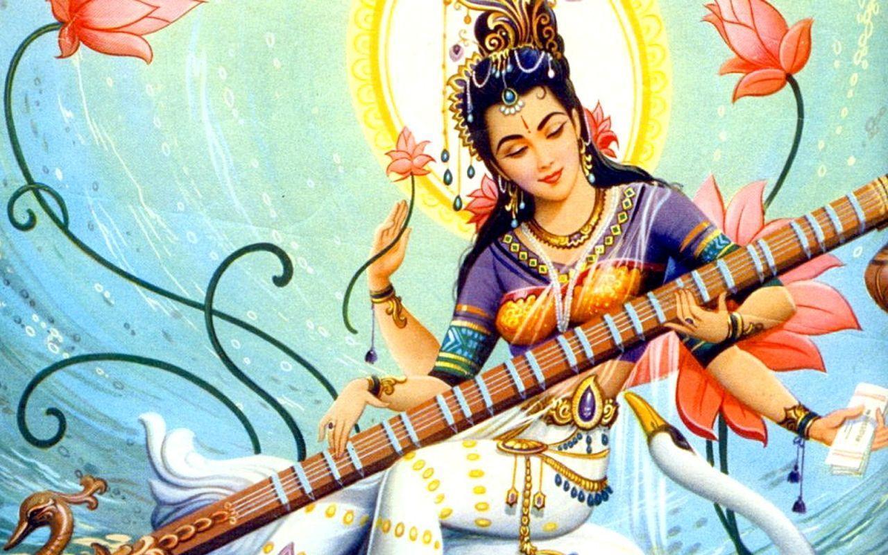 Goddess Saraswati Wallpaper, photo, image & pics download