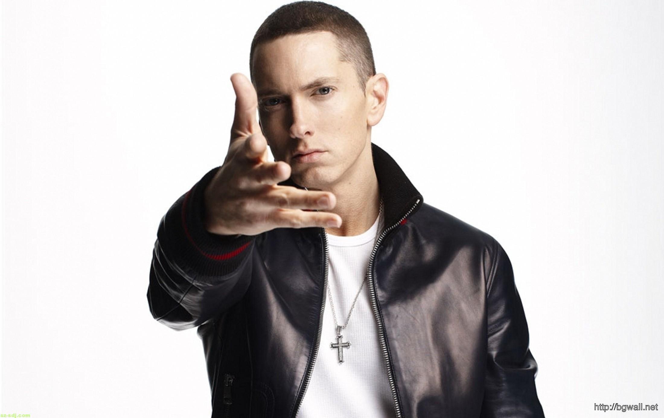 Eminem White Photo Wallpaper HD