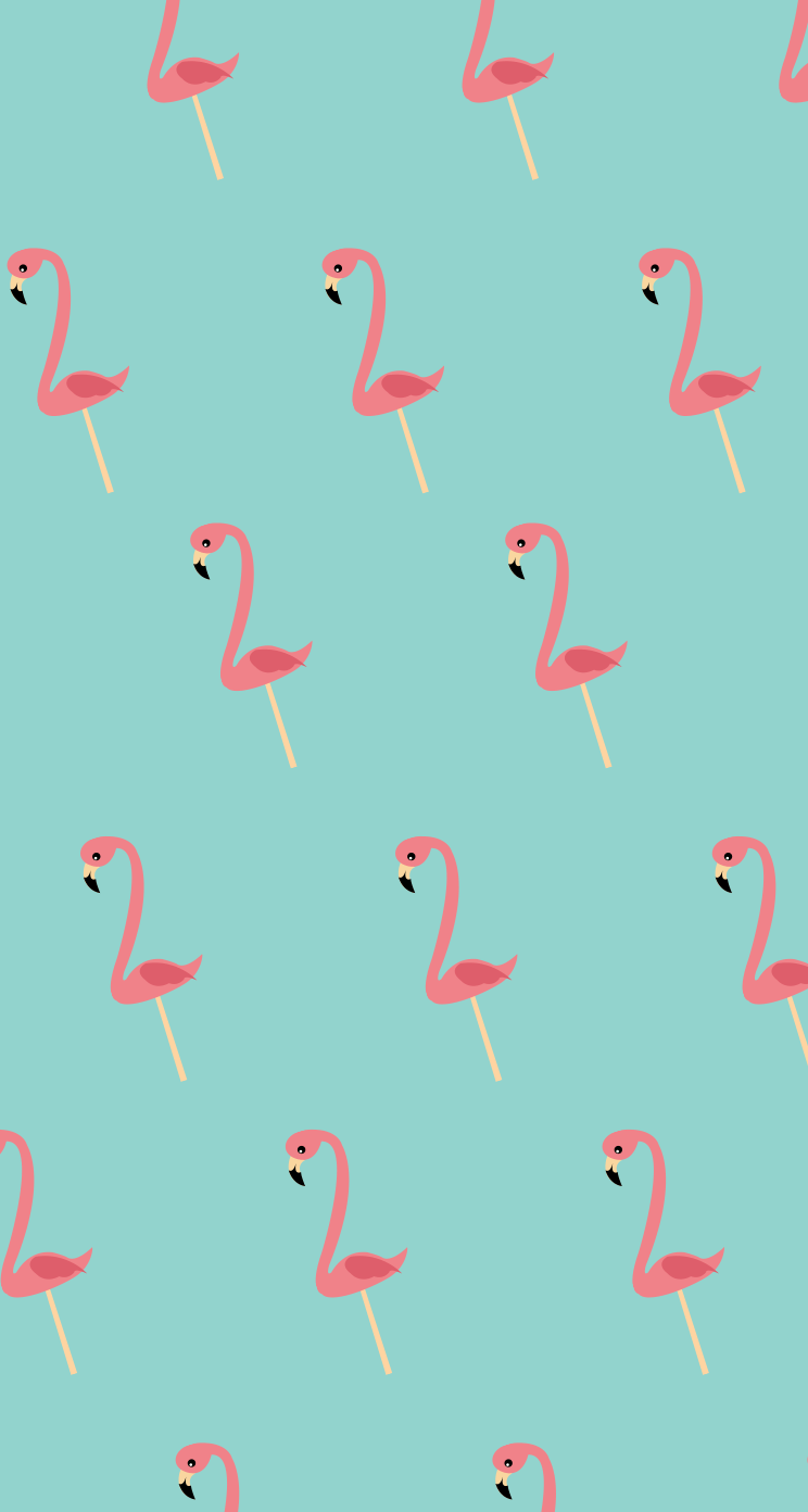 June flamingo phone + desktop wallpapers backgrounds by May Designs