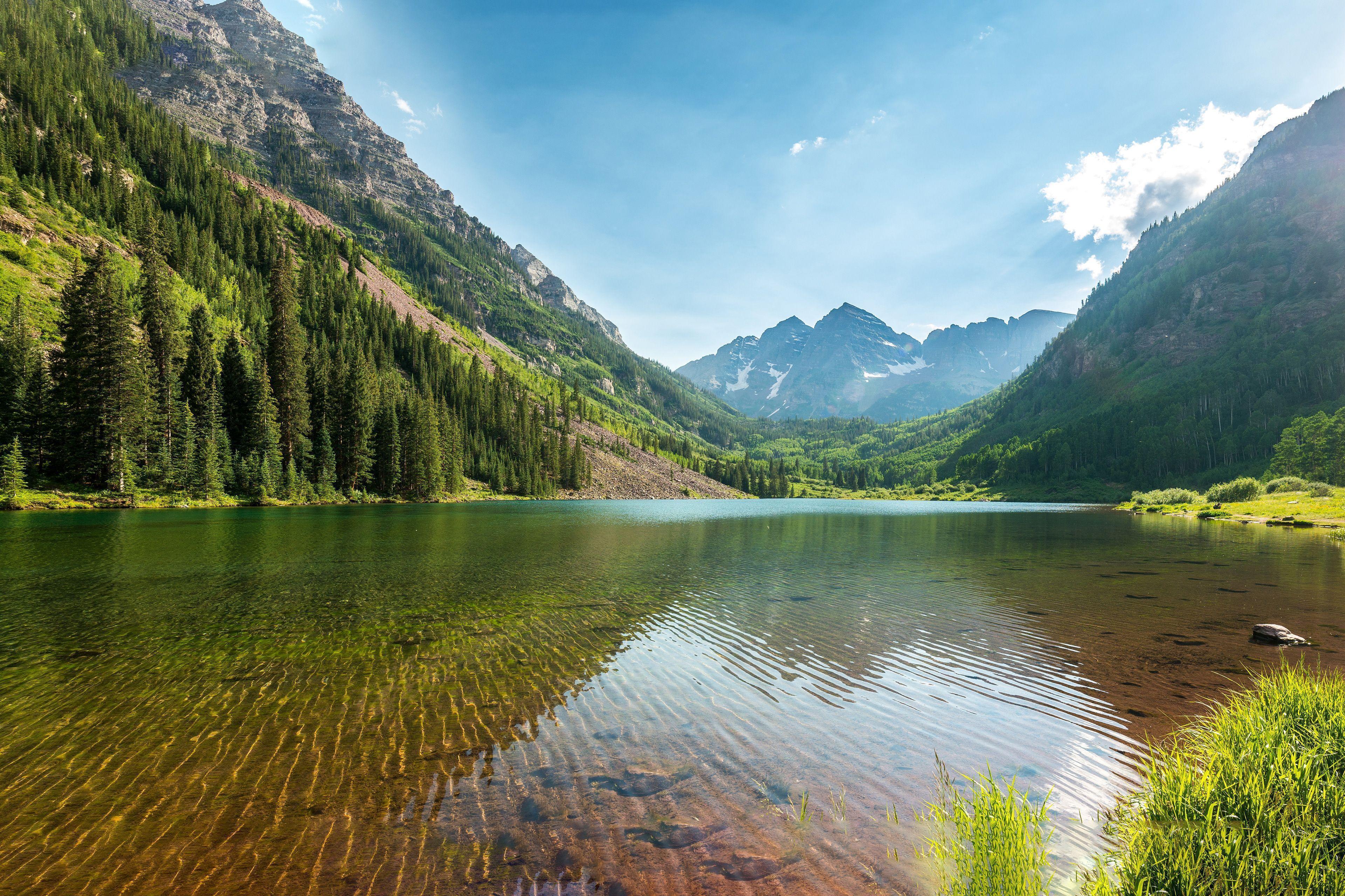 Nature Lake And Mountains 4k HD Panasonic Ut wallpaper. Tablet