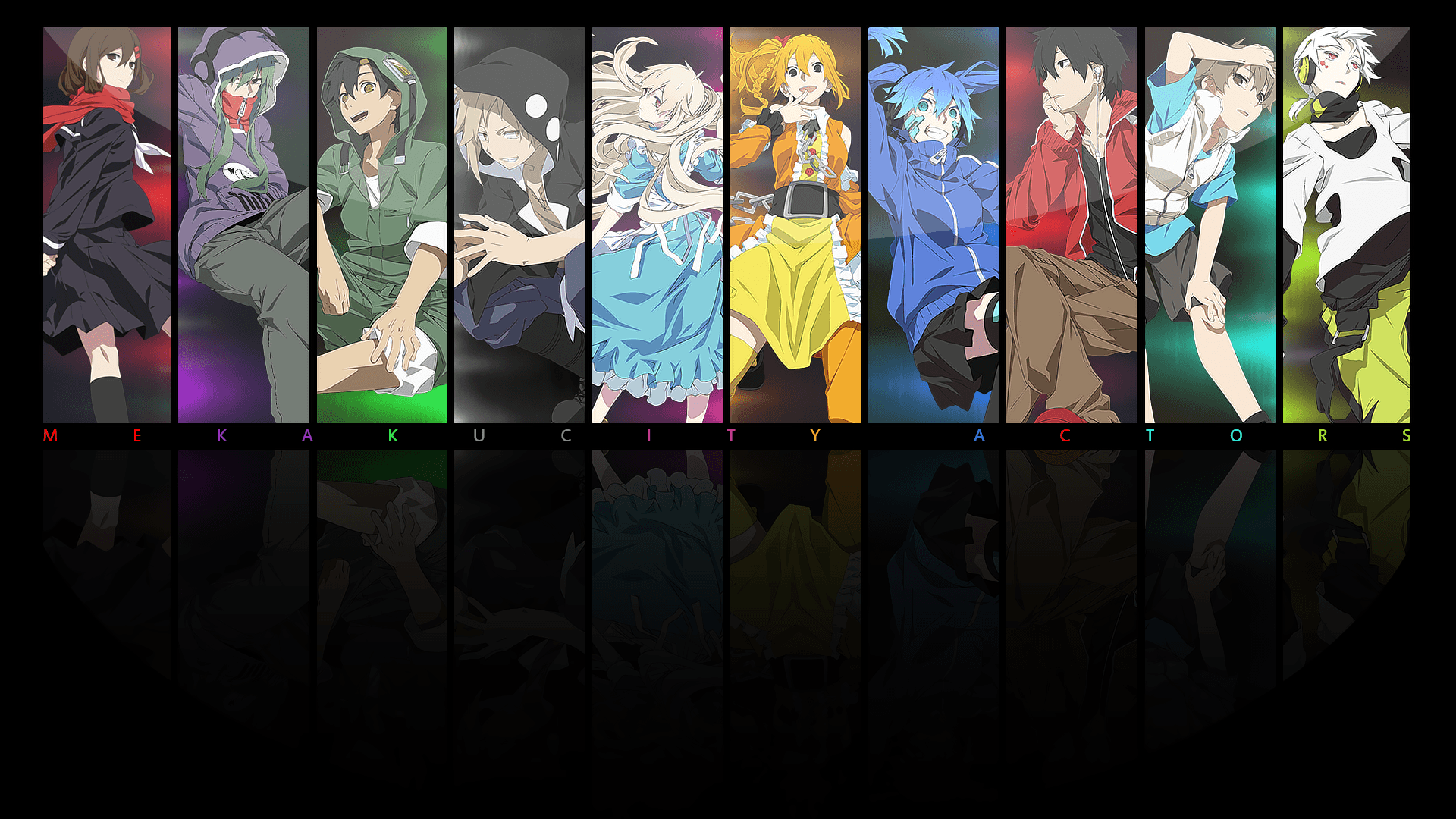 Mekakucity Actors Wallpaper. Anime Groups Wallpaper