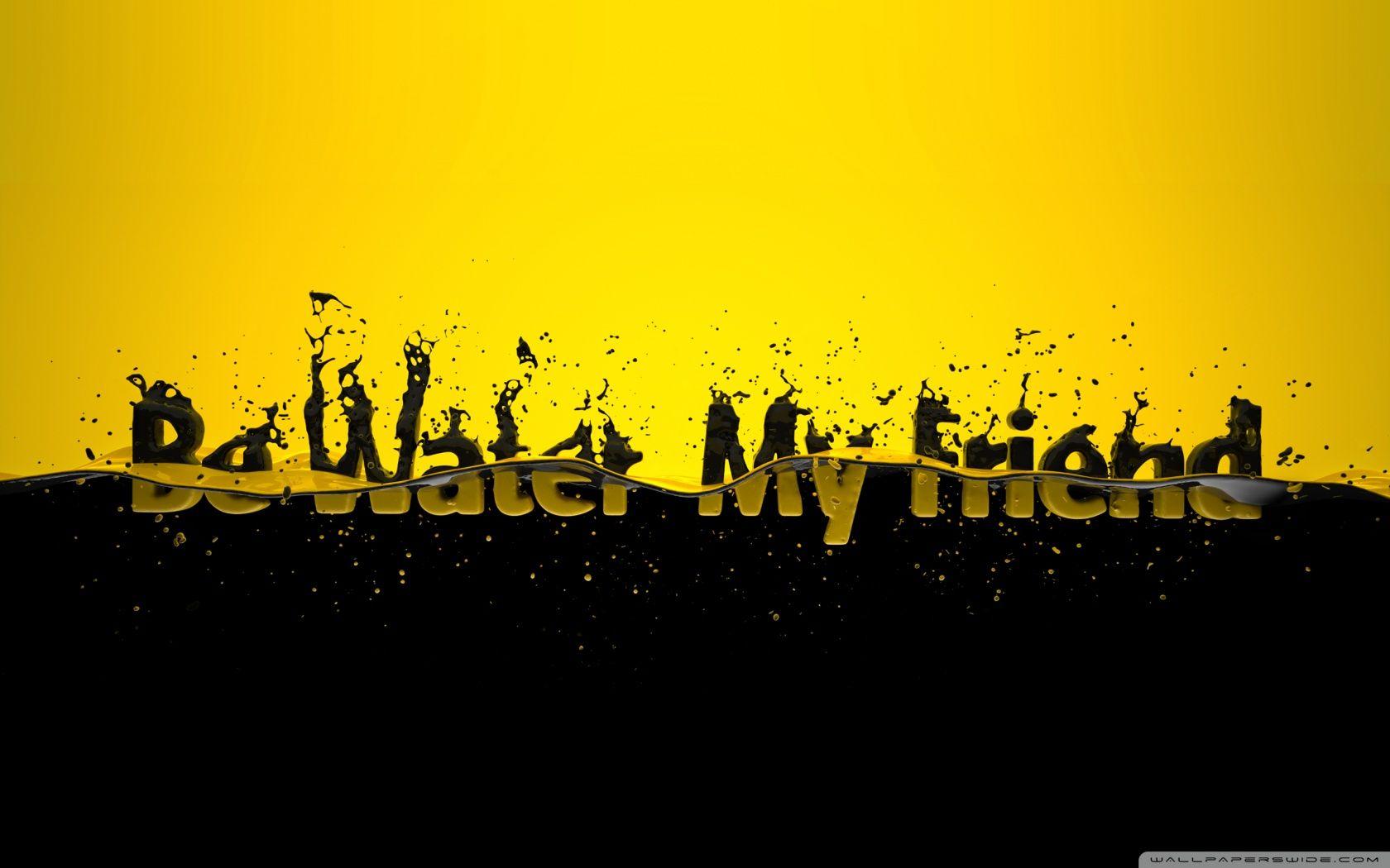 Black And Yellow HD desktop wallpaper, High Definition