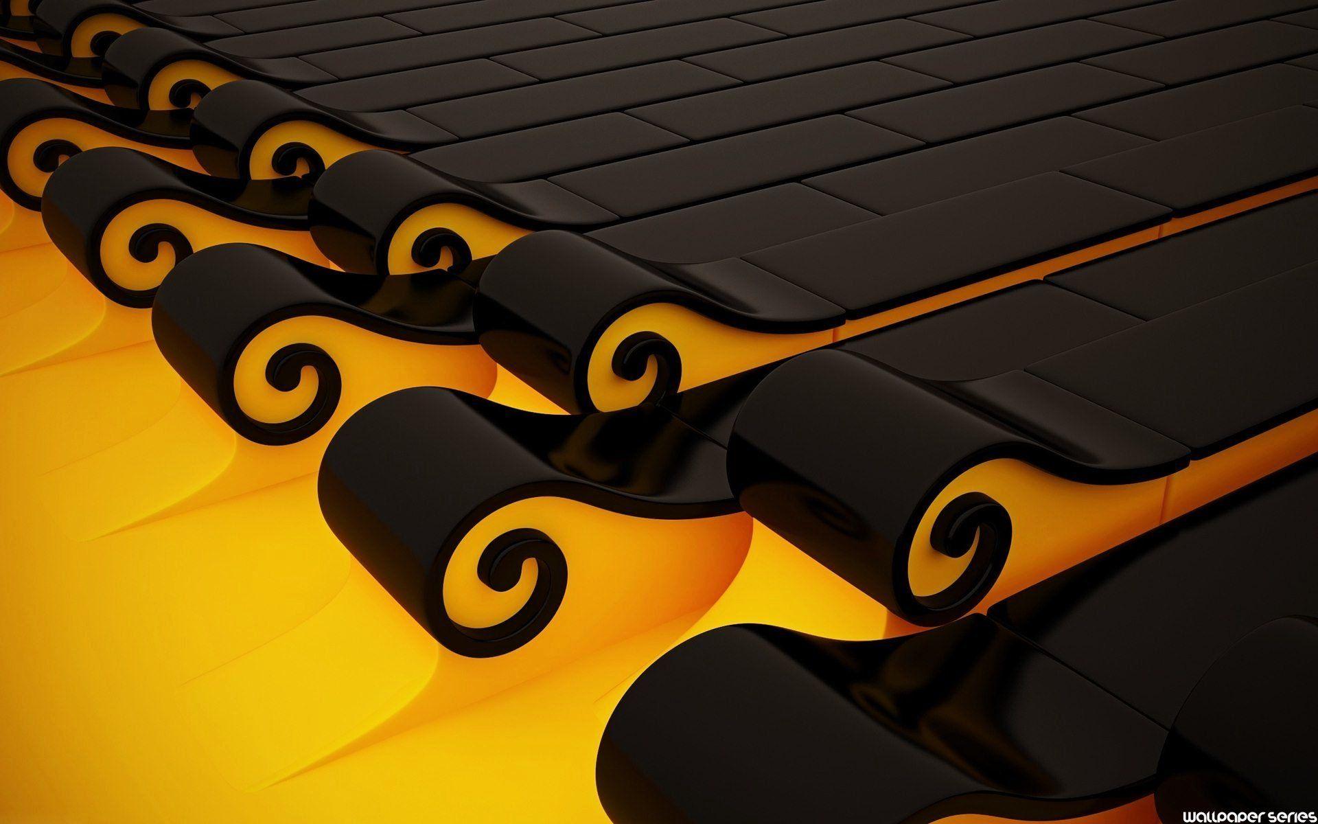 Hd Black And Yellow Wallpaper 9 Wide Wallpaper
