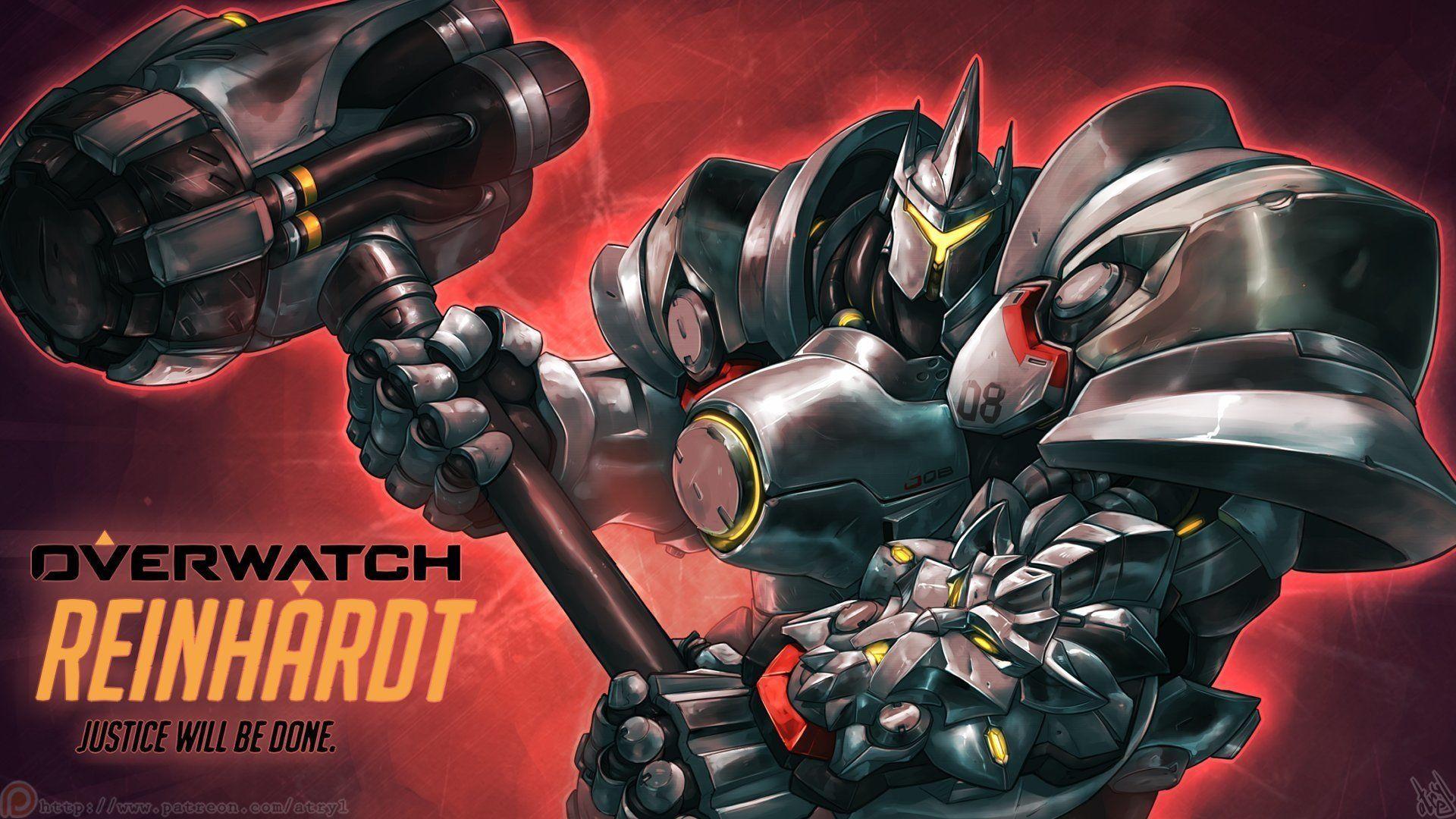Reinhardt (Overwatch) HD Wallpaper