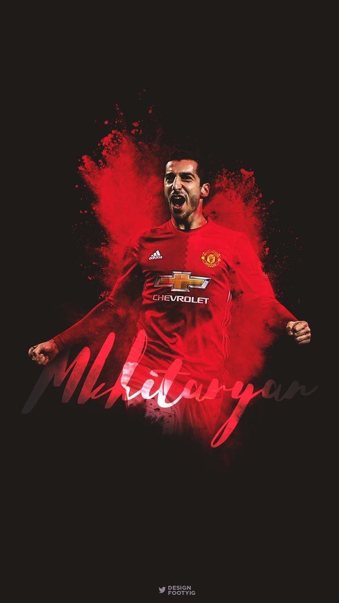 Daniel #Mkhitaryan. #MUFC Phone Wallpaper