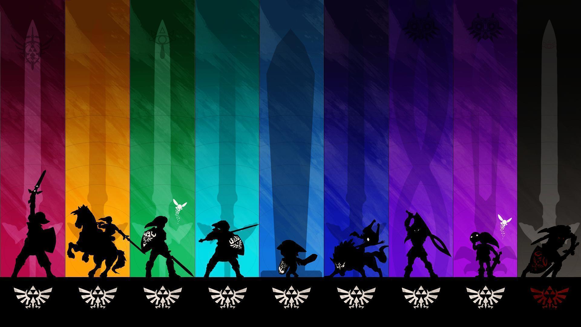 Legend Of Zelda Poster Wallpaper Series Featuring Different