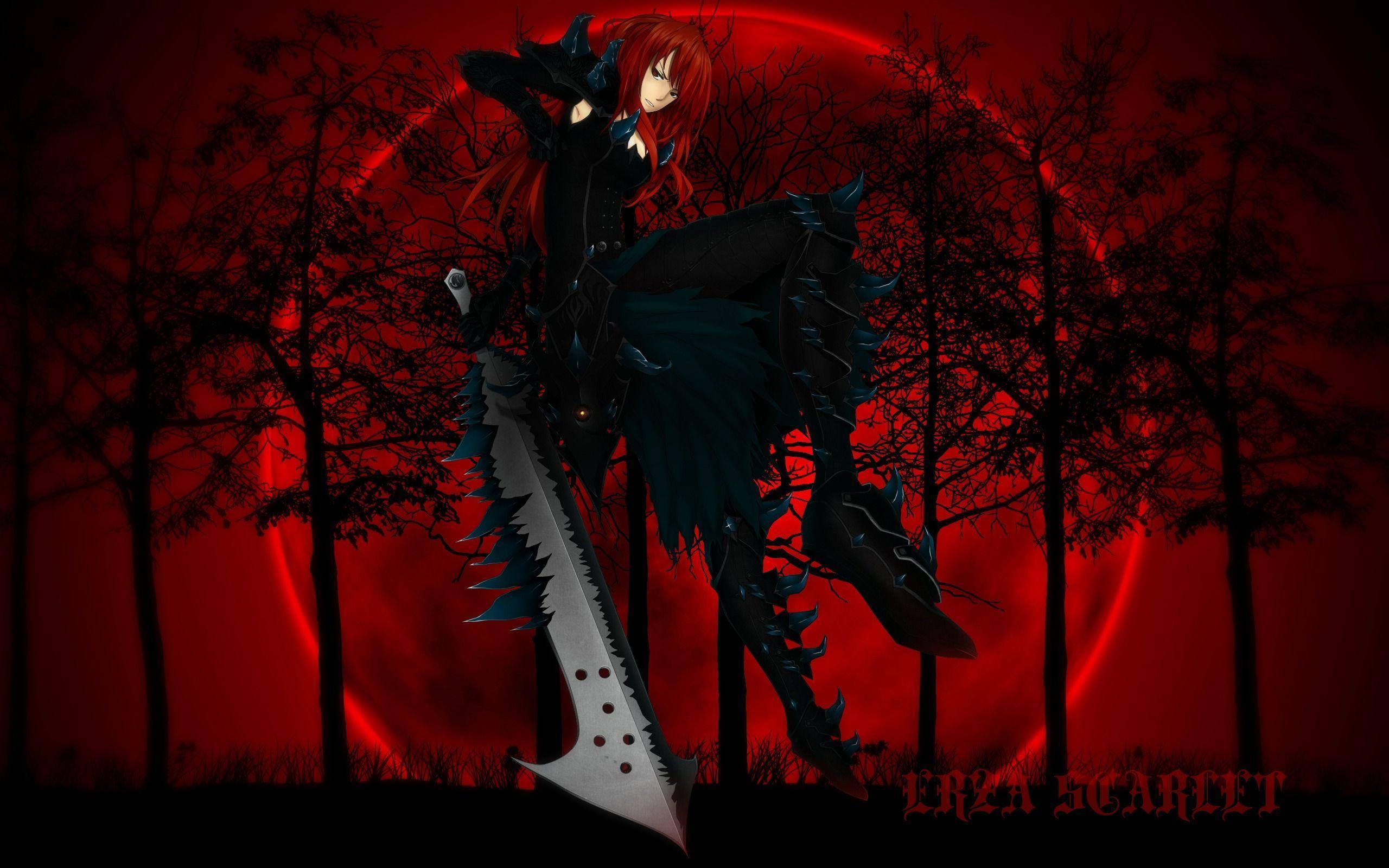 RedMoon Erza Full HD Wallpaper and Background Imagex1600