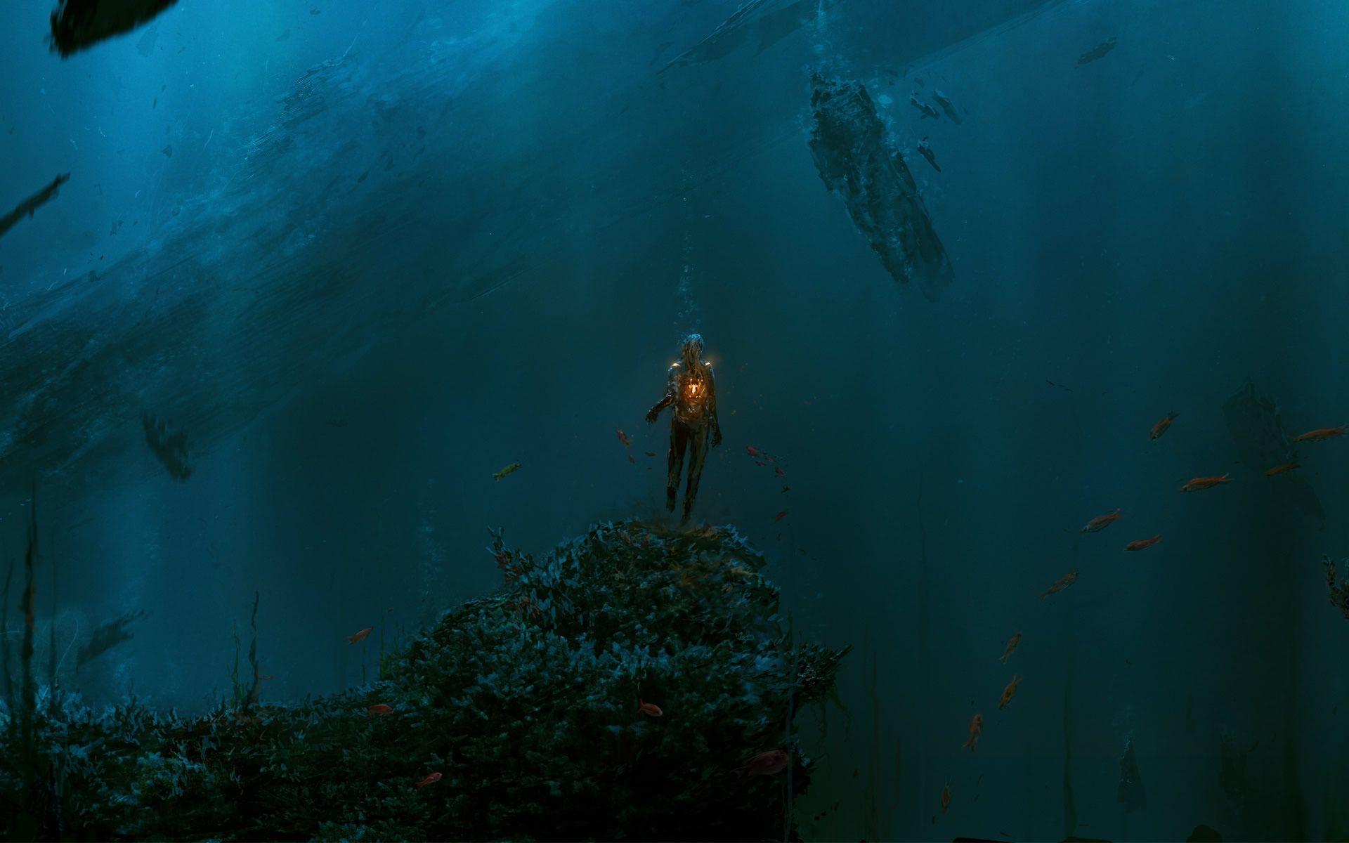 Deep Underwater Wallpaper