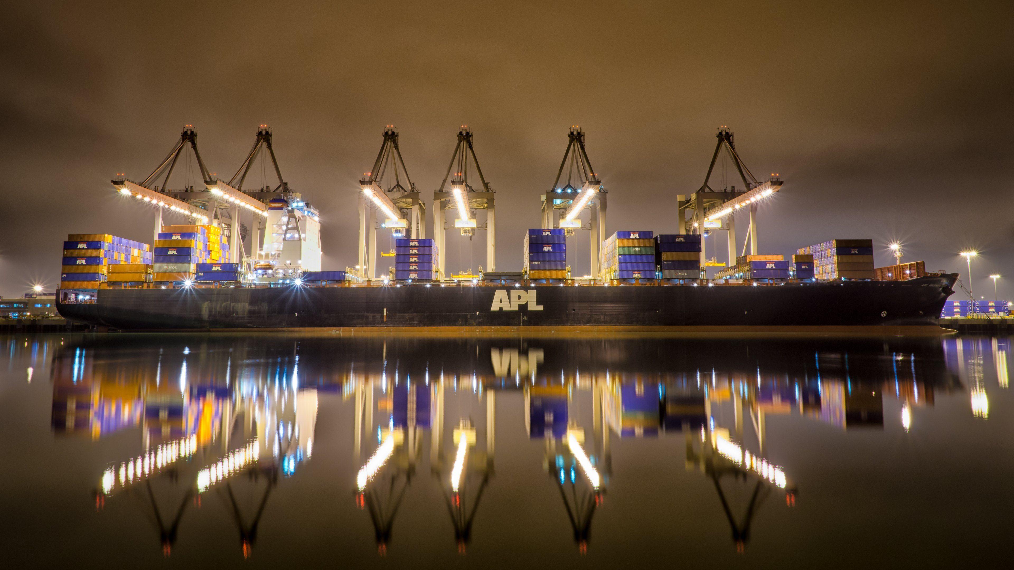APL England Container Ship Wallpaper in HD, 4K and wide sizes