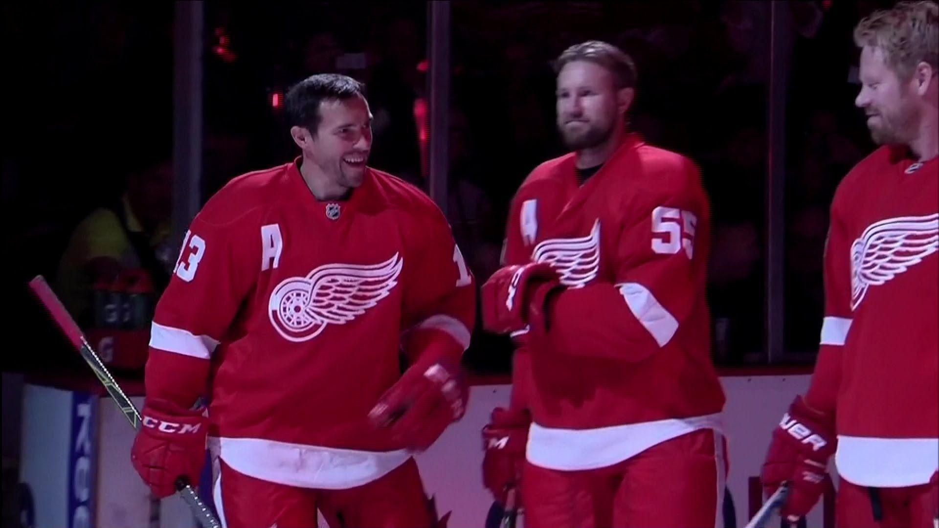 Detroit Red Wings Player Introduction 2015 2016 Season Opener