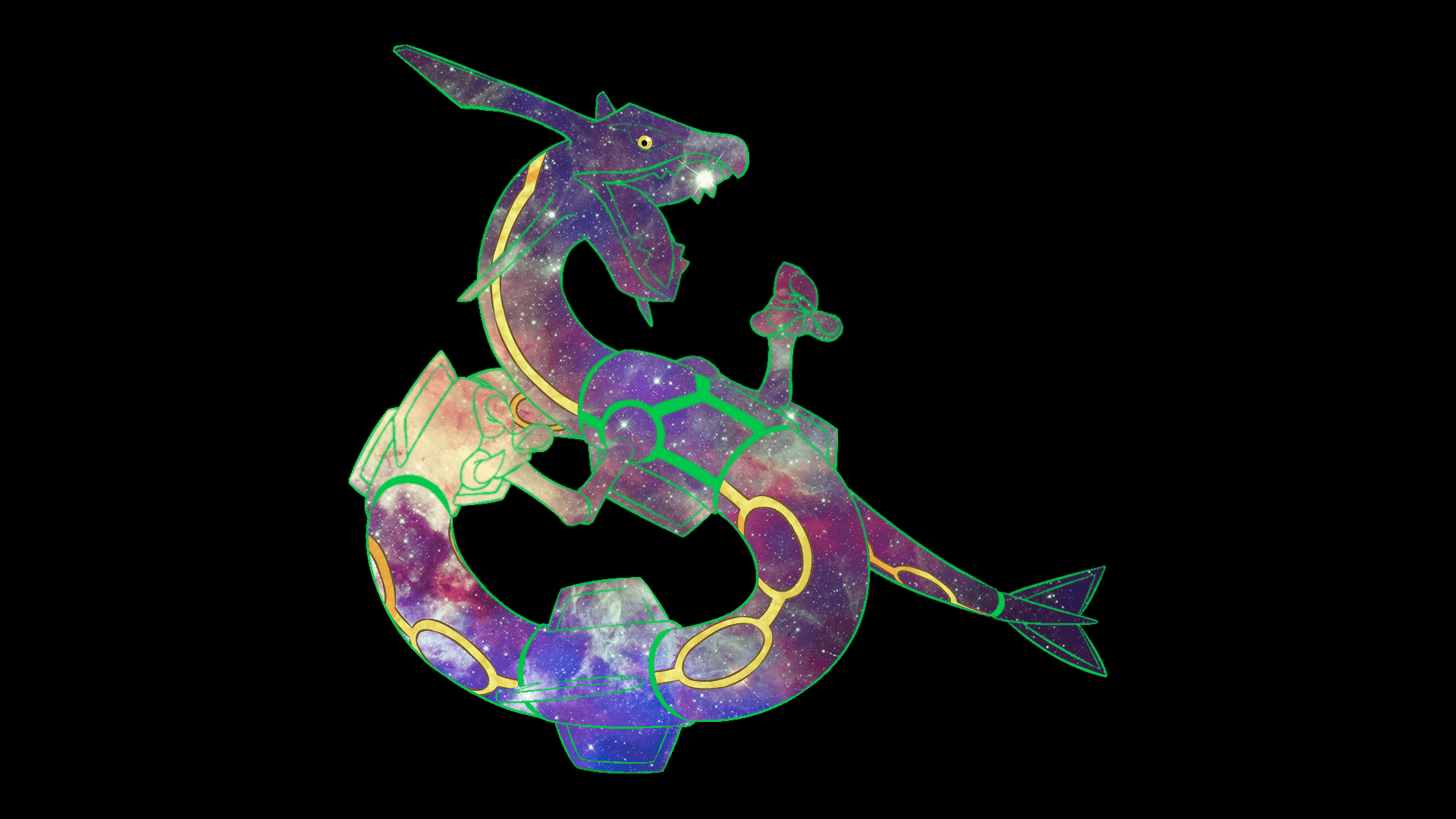 Pokemon GO - Shiny Rayquaza phone wallpaper by   on @DeviantArt