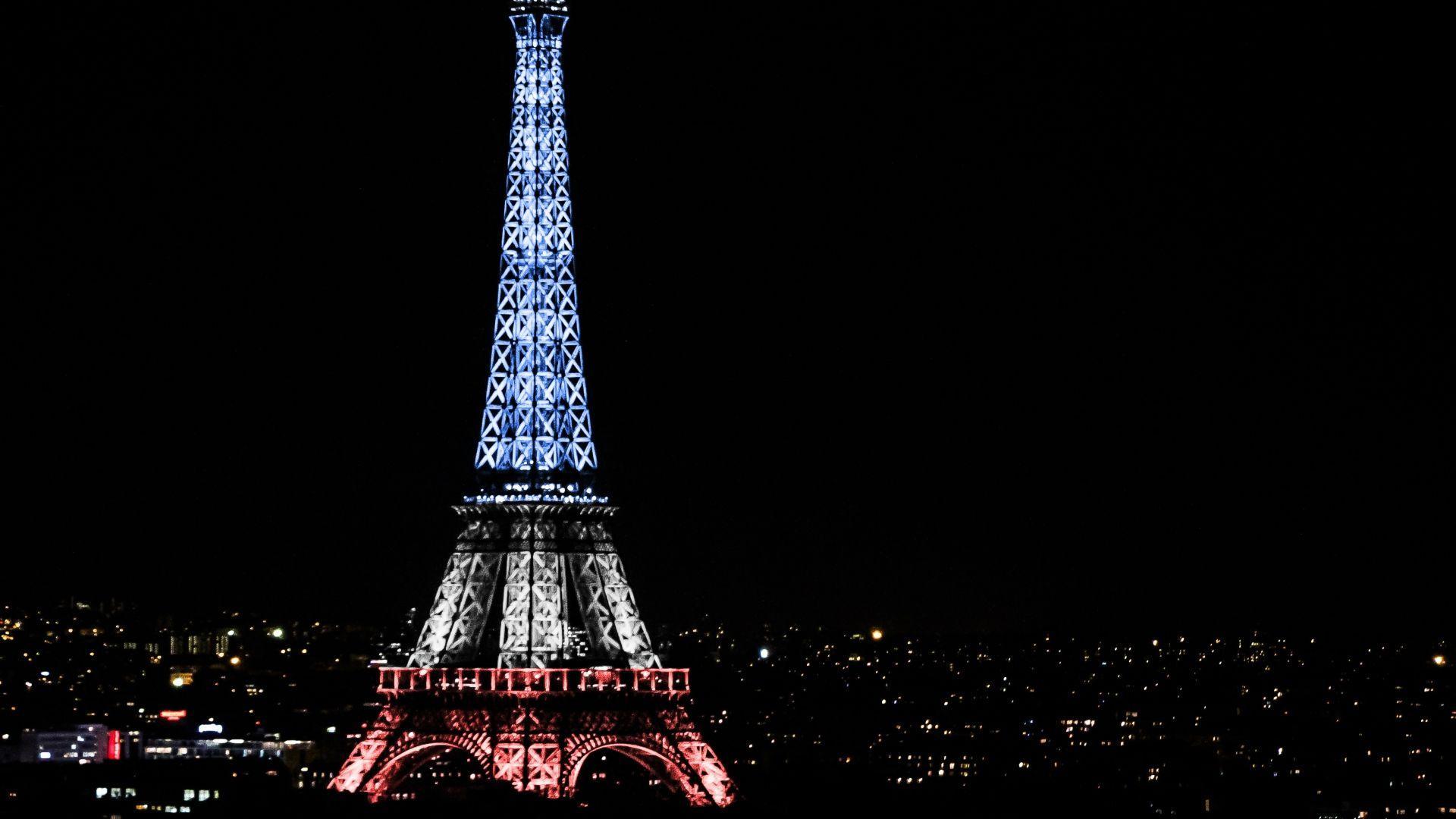 Download Wallpapers 1920x1080 Eiffel tower, Paris, France, Night