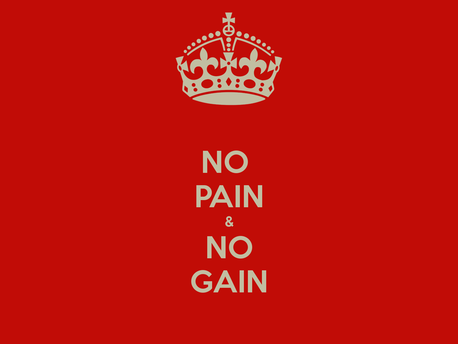 NO PAIN & NO GAIN Poster