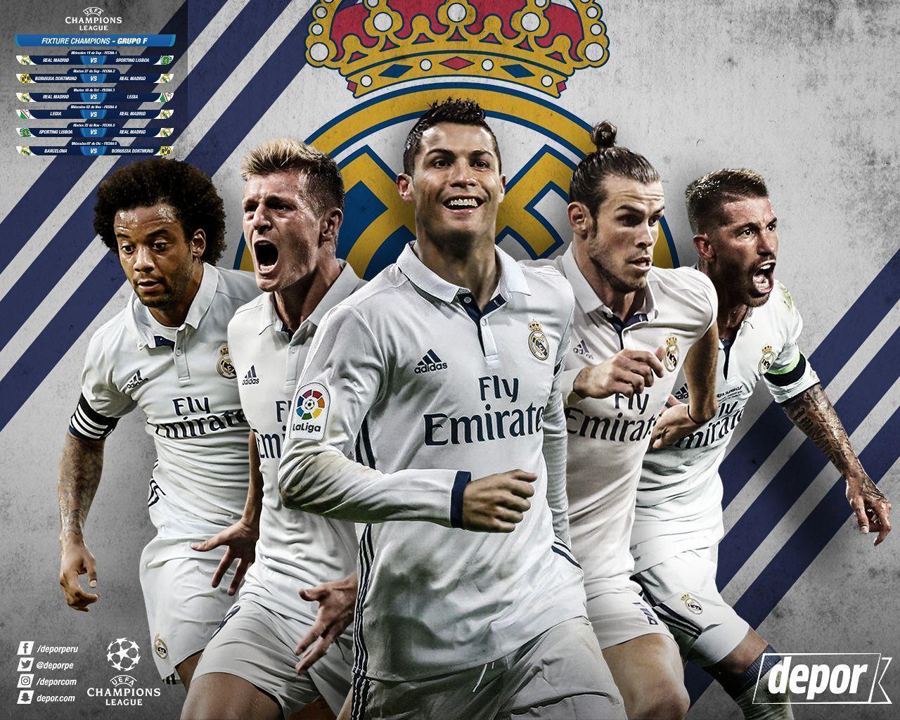 Champions League: descarga gratis el Wallpaper del Real Madrid