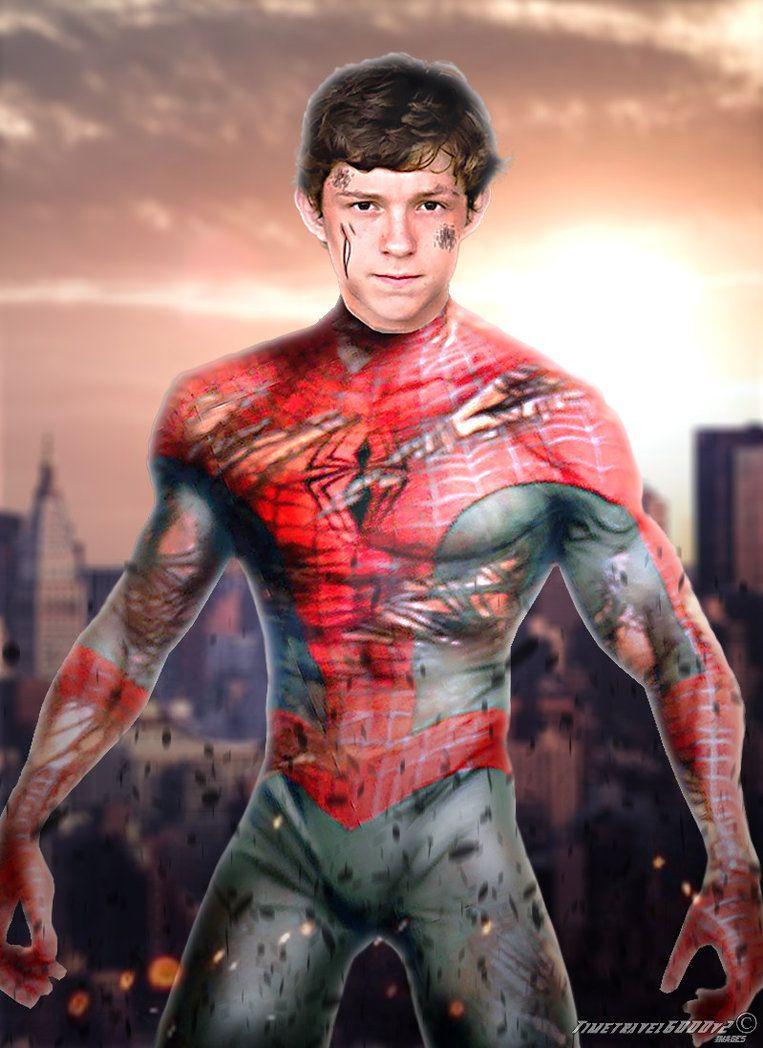 Spider Man Tom Holland With Wallpaper Laptop