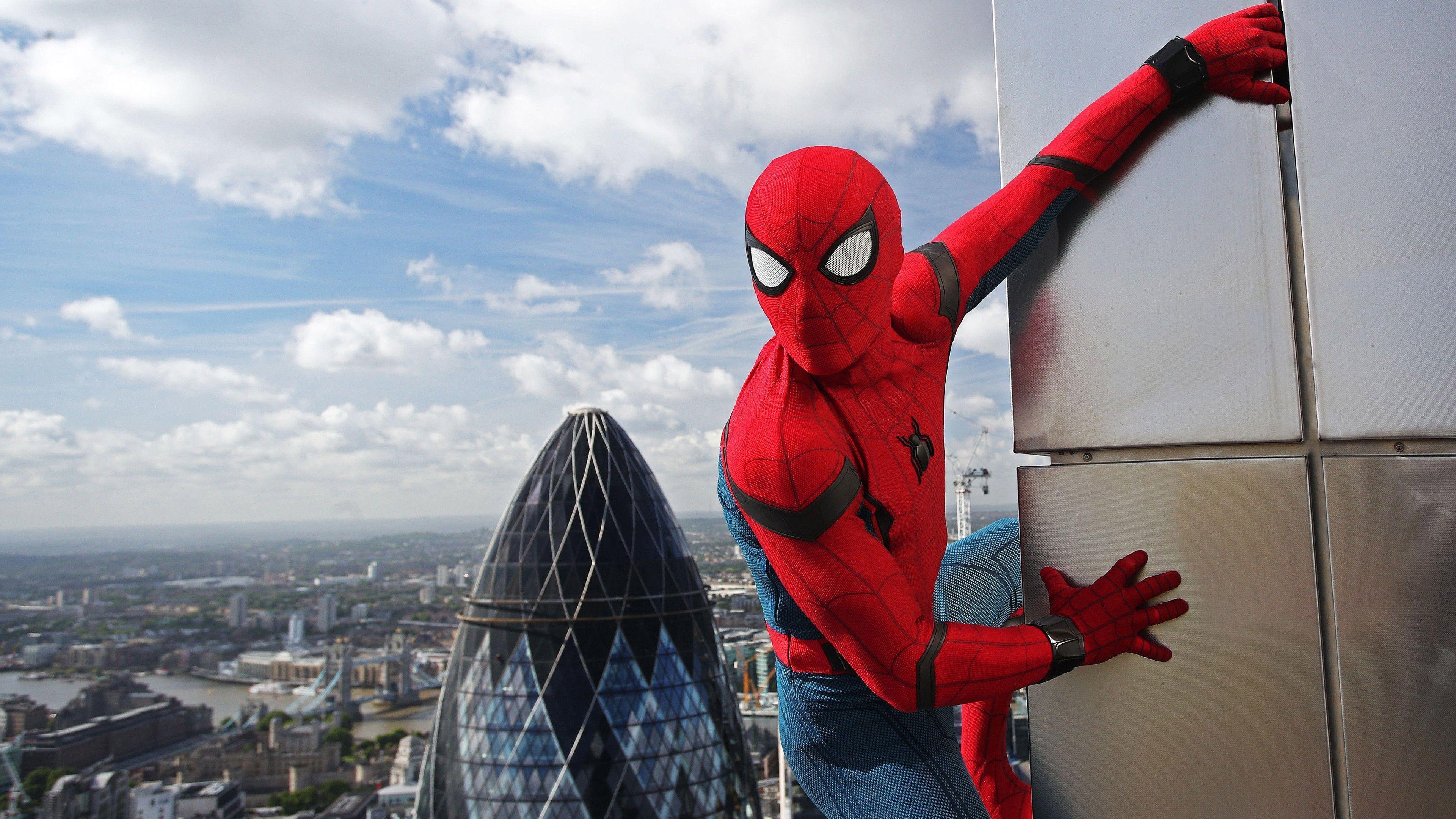 Spider Man Homecoming Tom Holland Movie 4K Wallpaper