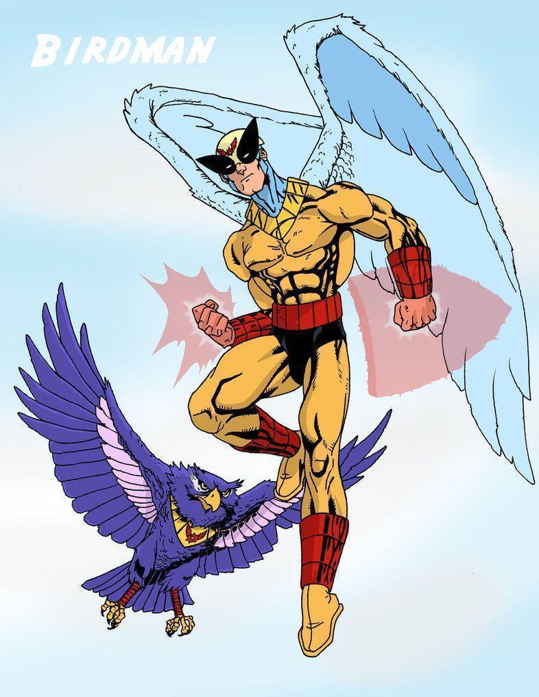 Birdman And Avenger Created By Hanna Barbera Now Owned By DC