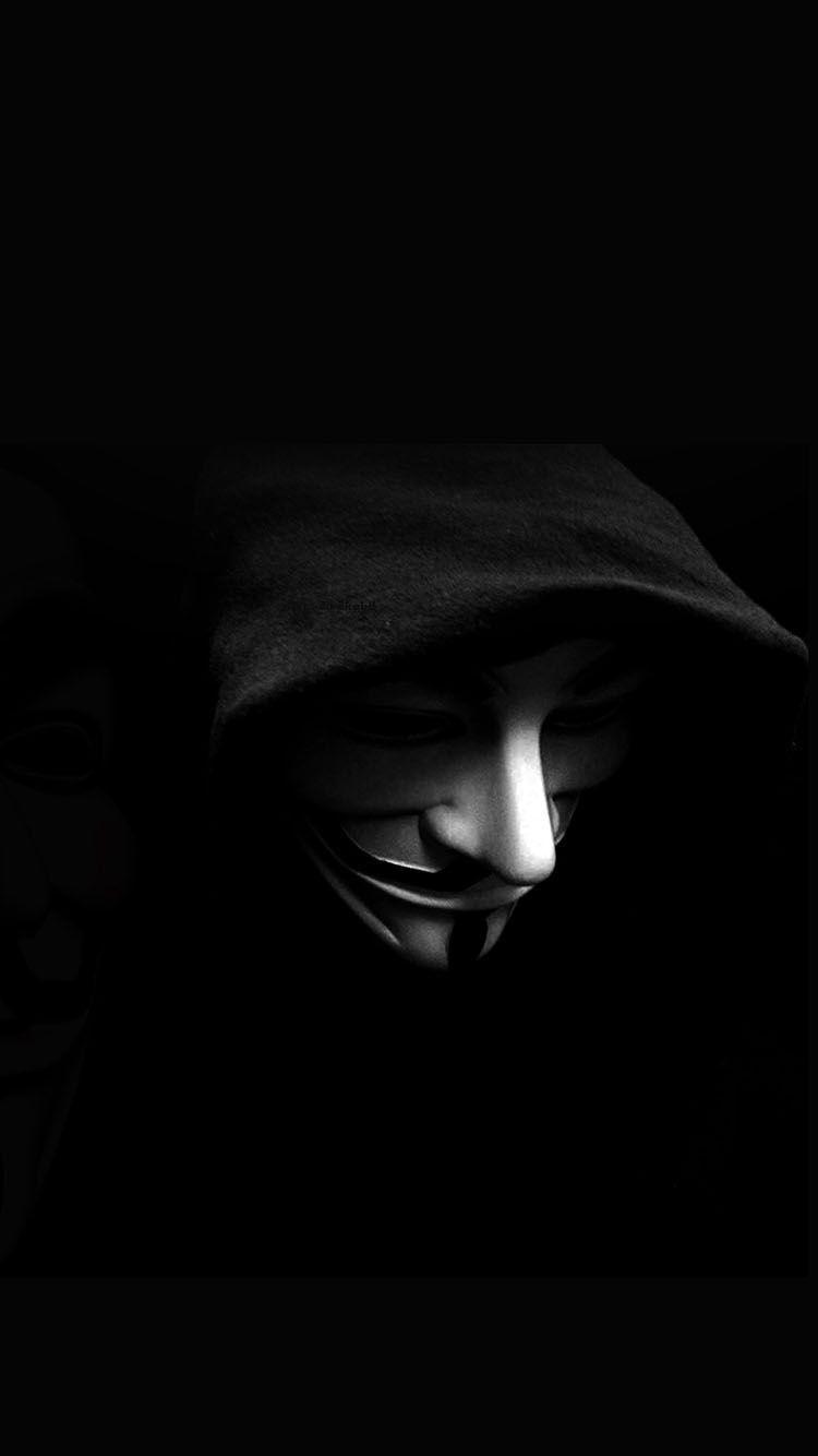 Vendetta Anonymous Guy Fawkes Mask Shadow iPhone 6 Wallpaper