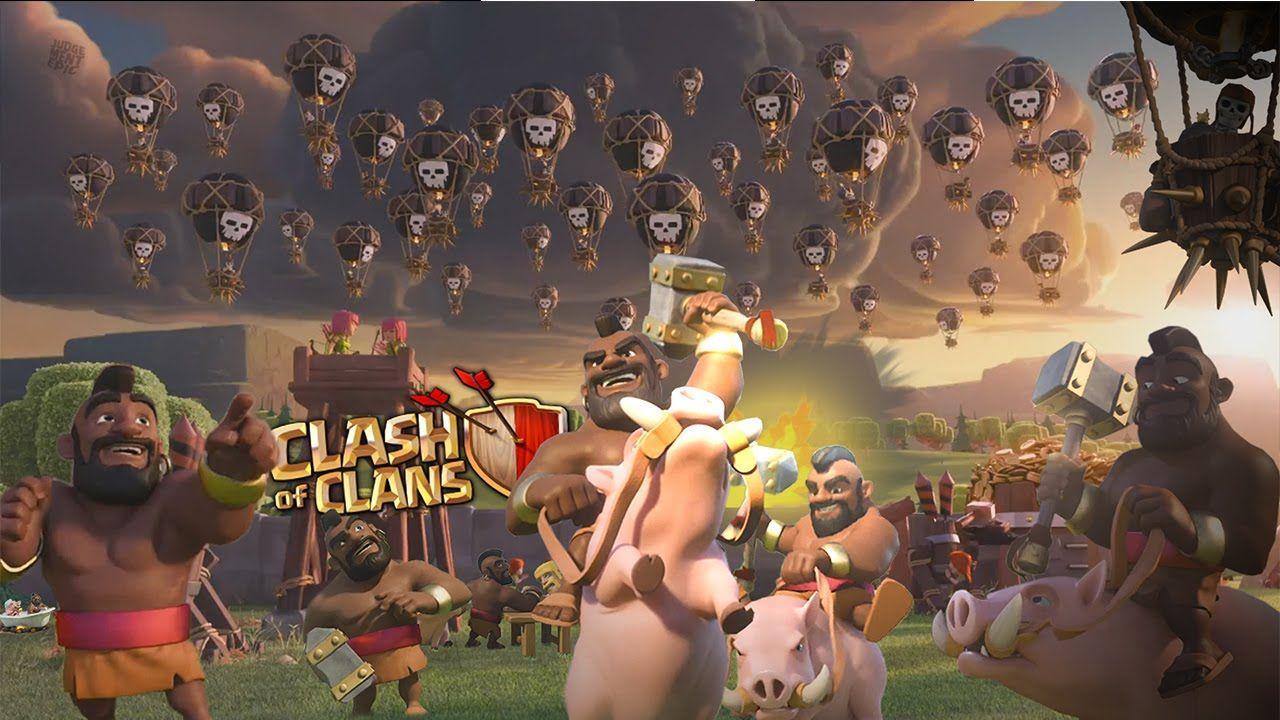 Clash of Clans. Fan Art. Balloon HogRider Event. Wallpaper HD